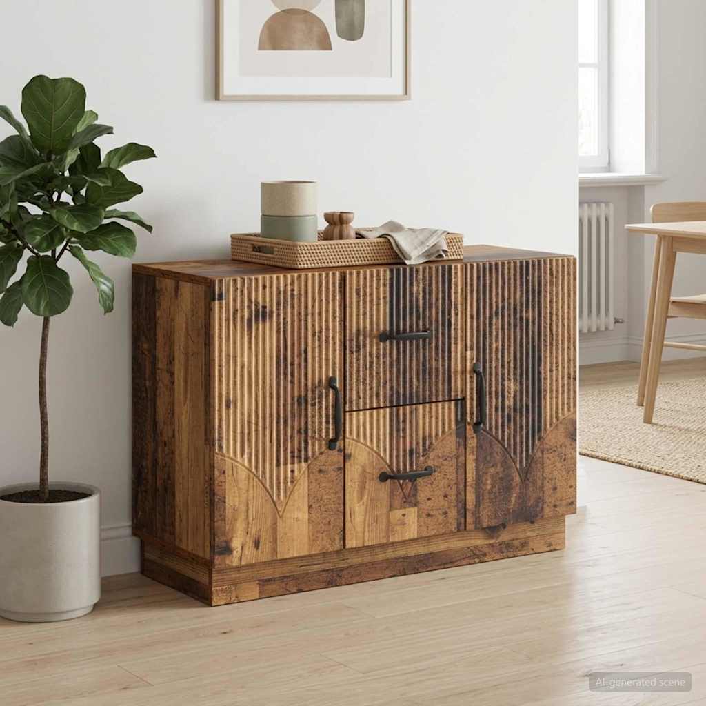 Sideboard Altholz 89 x 34,5 x 57 cm Holzwerkstoff