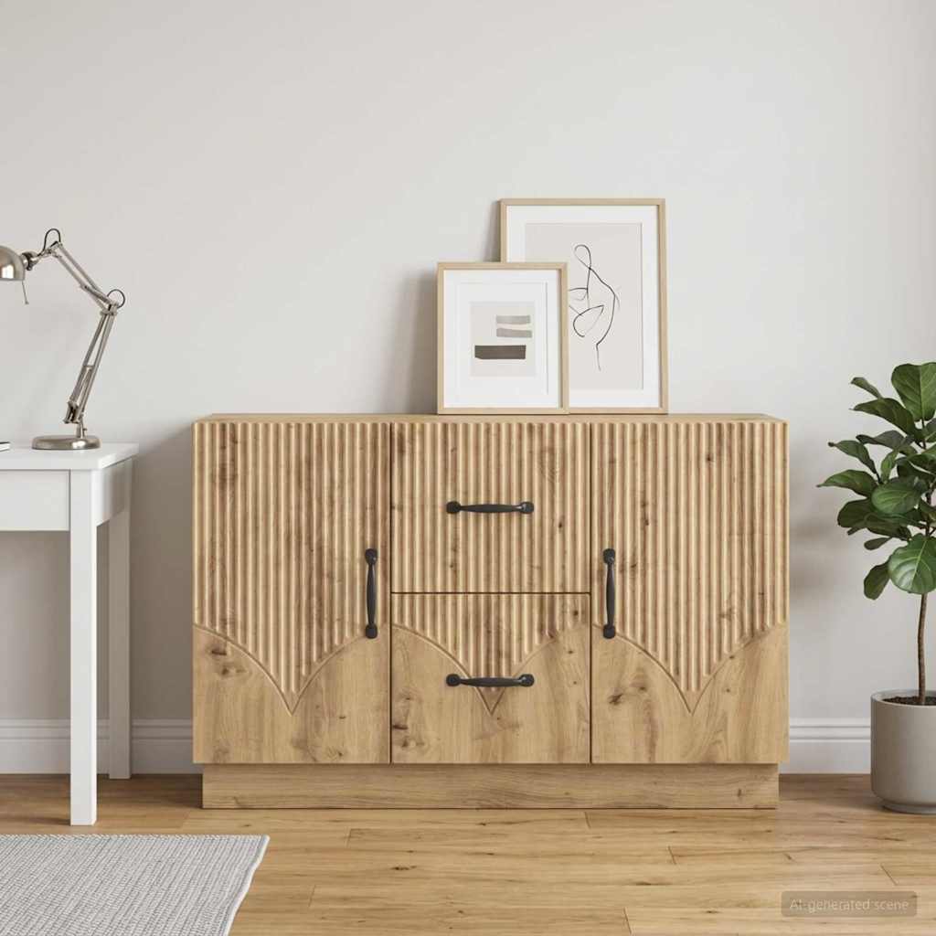Sideboard Artisan-Eiche 89 x 34,5 x 57 cm Holzwerkstoff