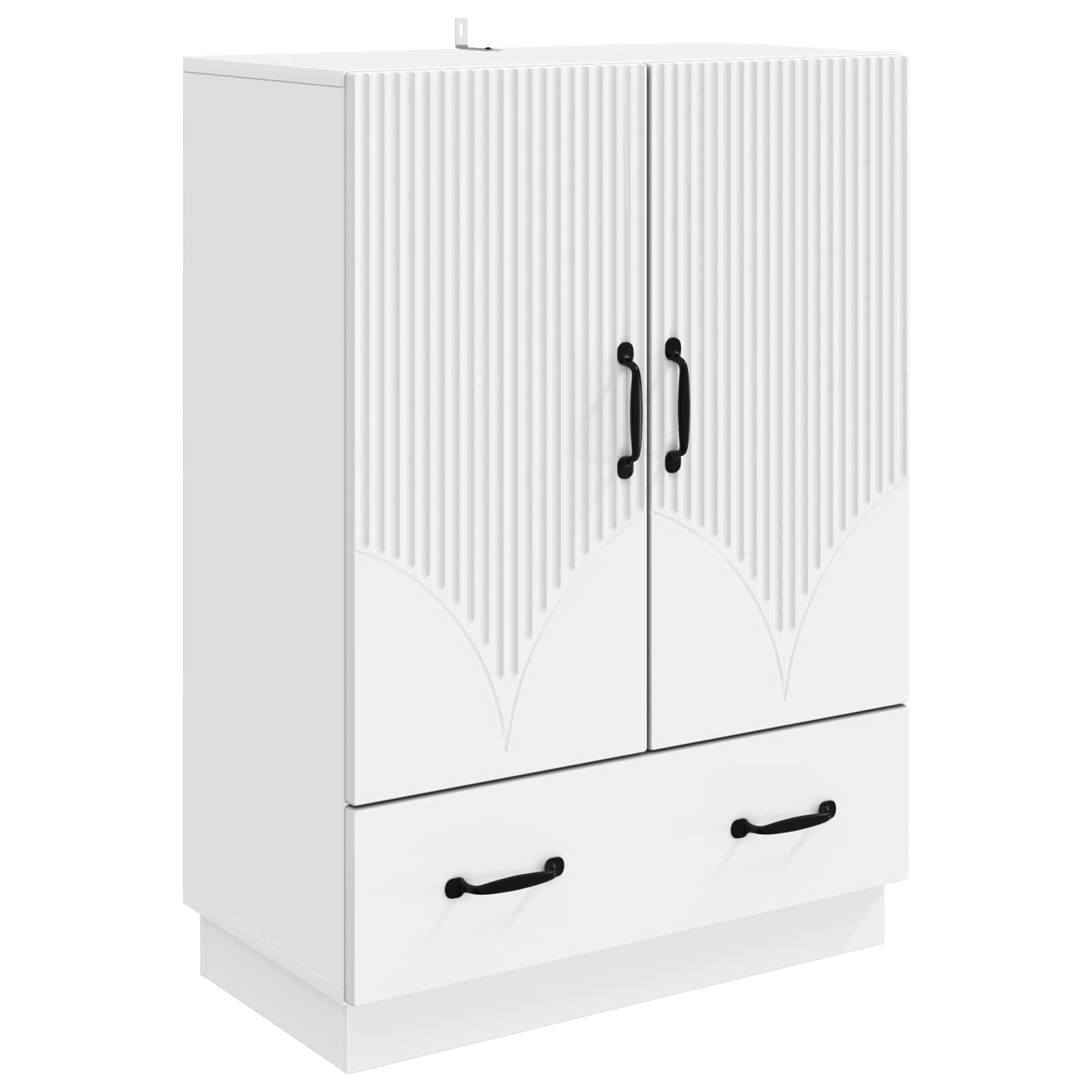 Sideboard Weiß 66 x 34,5 x 92 cm Holzwerkstoff