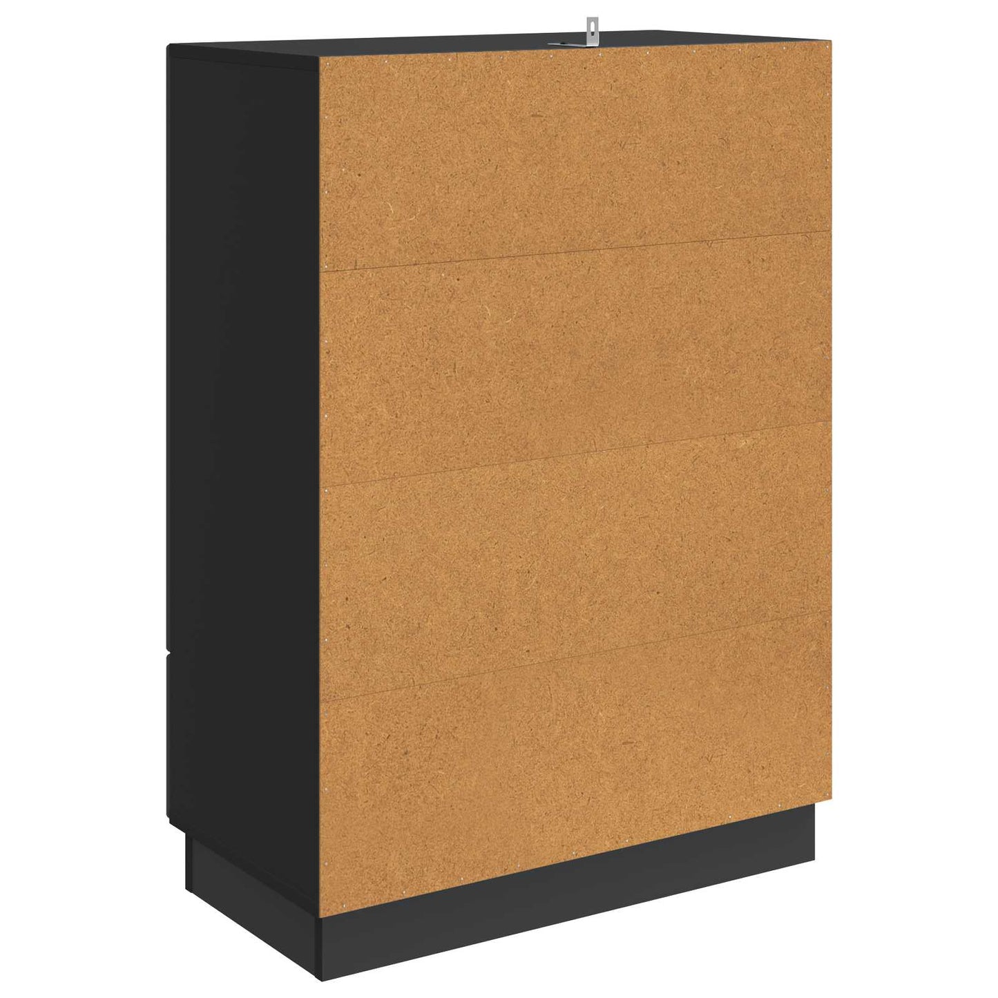 Sideboard Schwarz 66 x 34,5 x 92 cm Holzwerkstoff