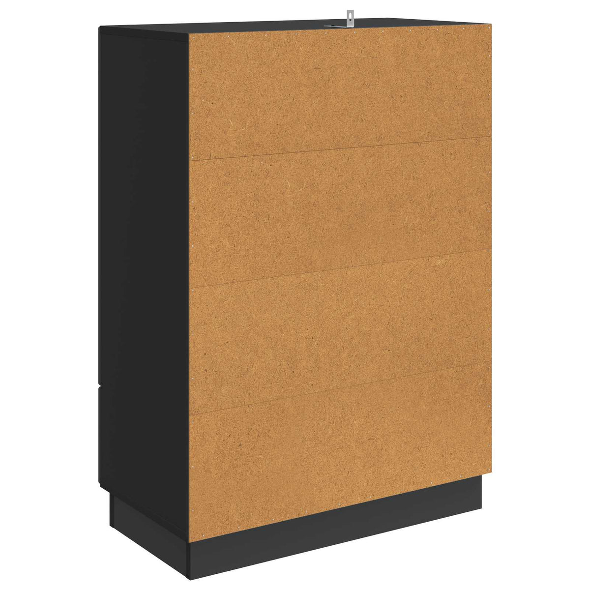 Sideboard Schwarz 66 x 34,5 x 92 cm Holzwerkstoff