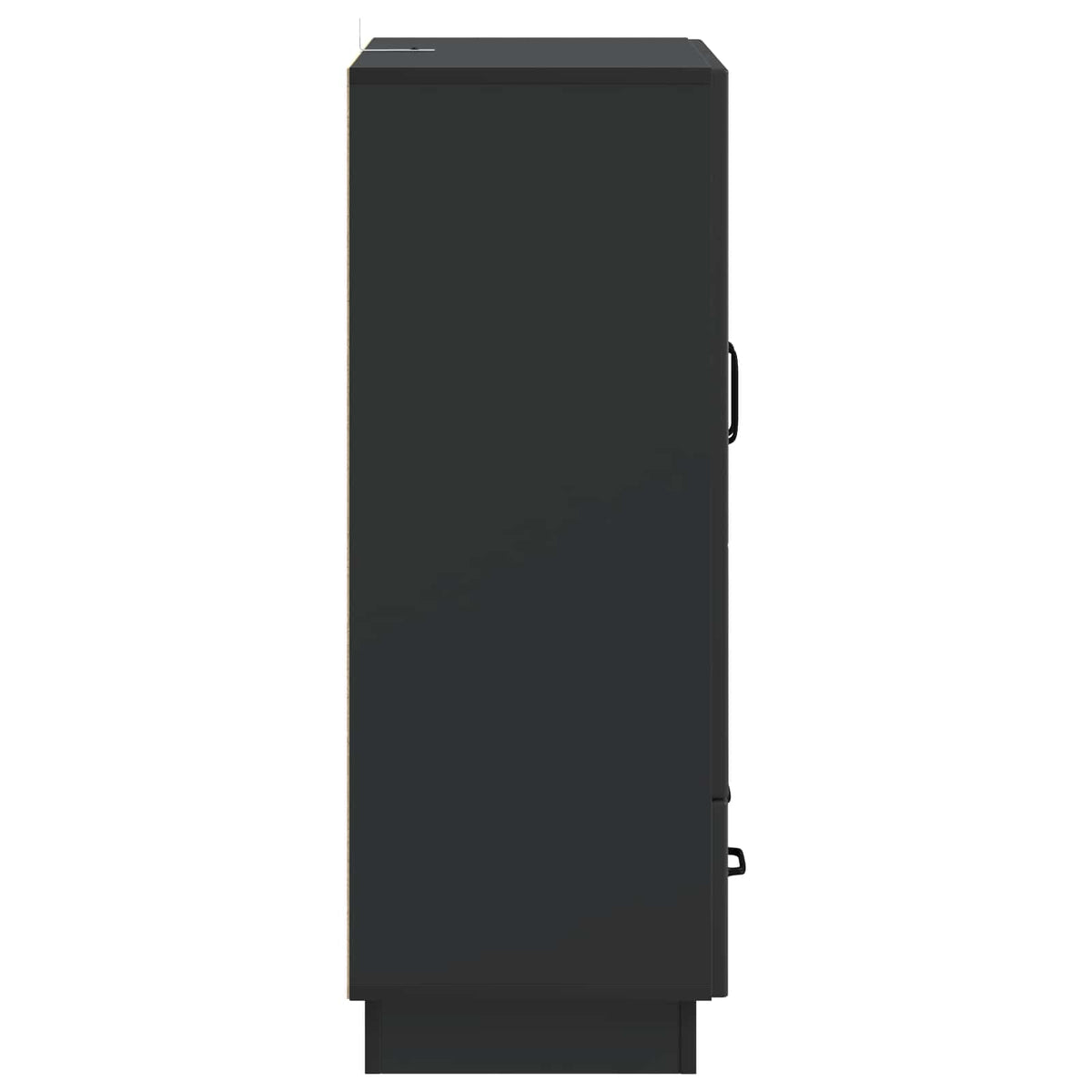 Sideboard Schwarz 66 x 34,5 x 92 cm Holzwerkstoff