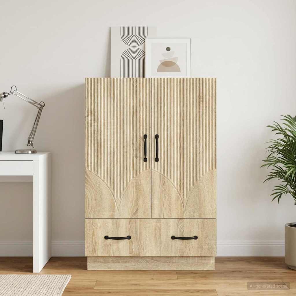 Sideboard Sonoma-Eiche 66 x 34,5 x 92 cm Holzwerkstoff