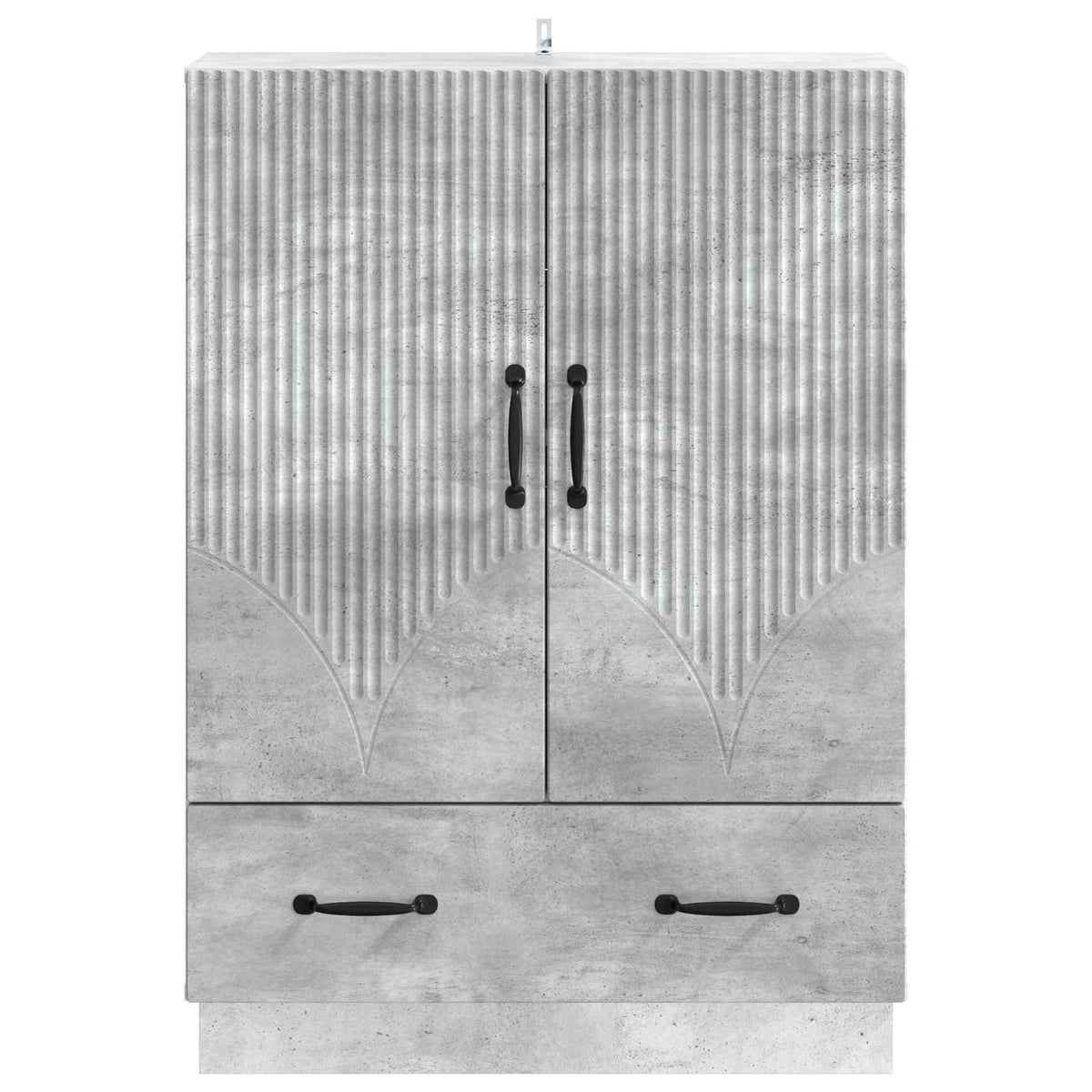 Sideboard Betongrau 66 x 34,5 x 92 cm Holzwerkstoff