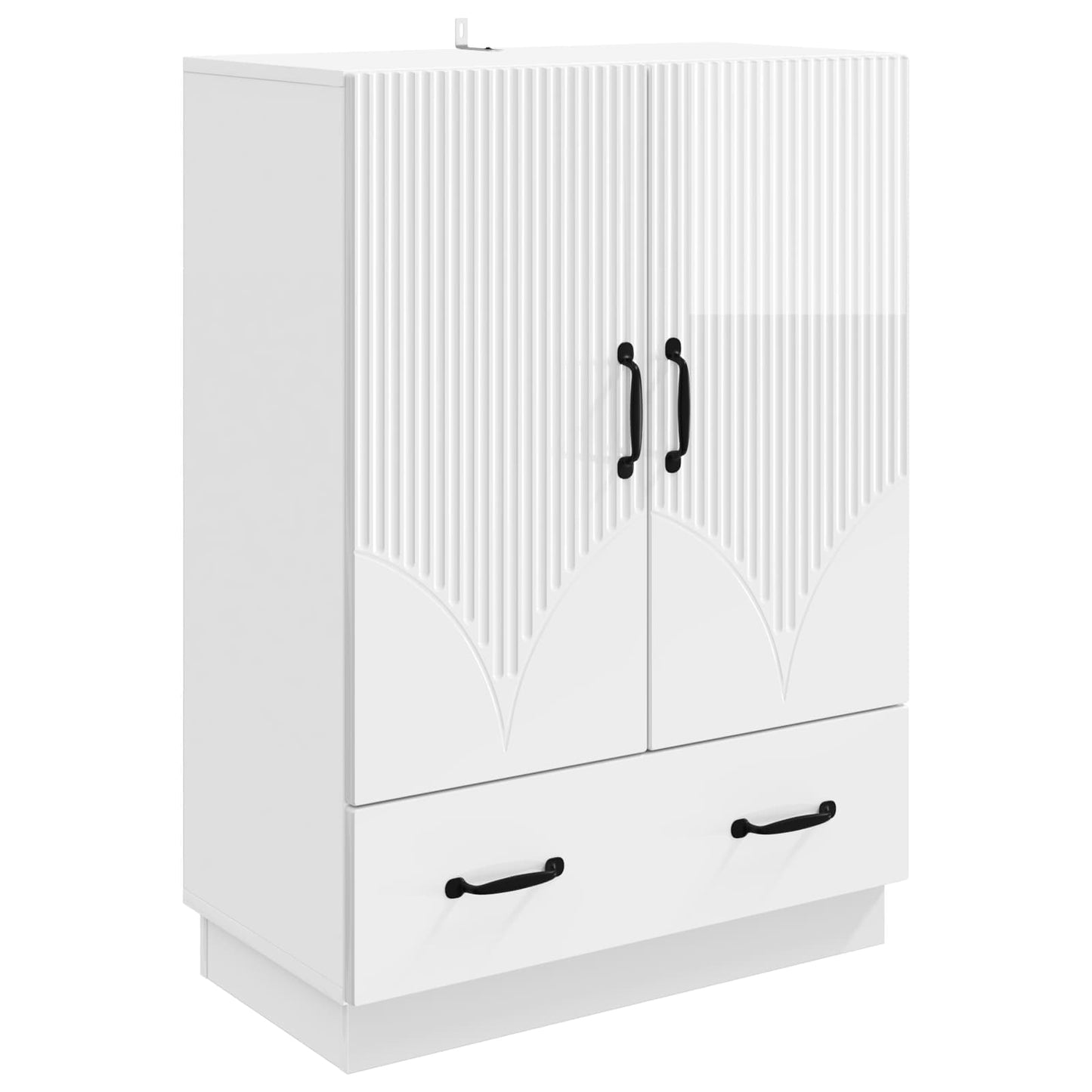 Sideboard Hochglanz Weiß 66 x 34,5 x 92 cm Holzwerkstoff