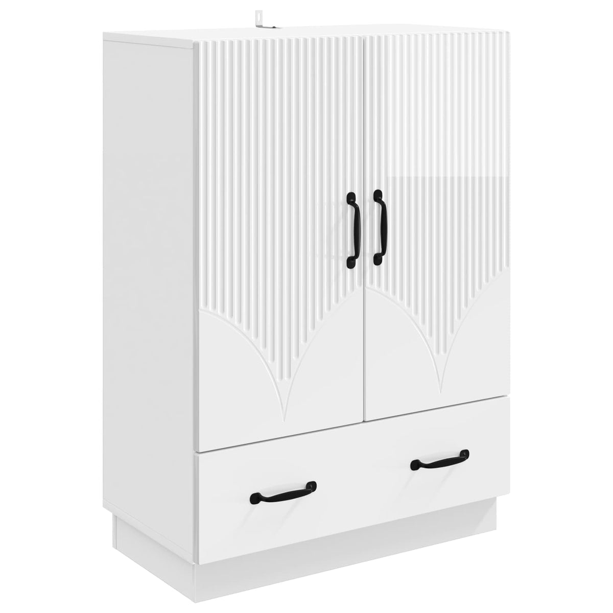 Sideboard Hochglanz Weiß 66 x 34,5 x 92 cm Holzwerkstoff