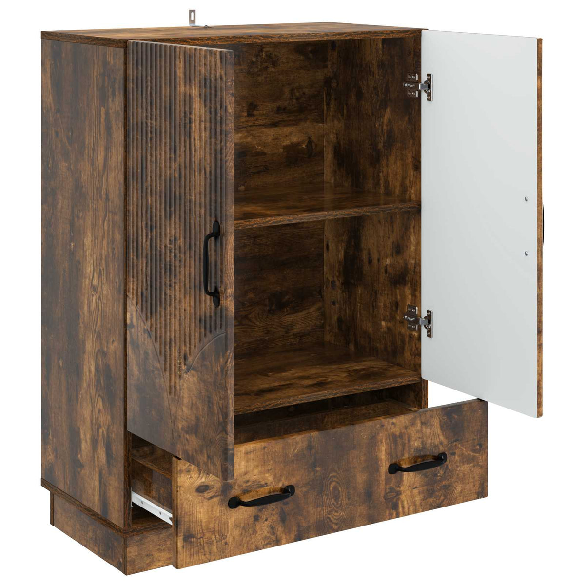 Sideboard Geräucherte Eiche 66 x 34,5 x 92 cm Holzwerkstoff