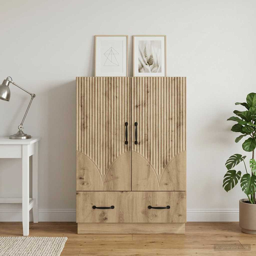 Sideboard Artisan-Eiche 66 x 34,5 x 92 cm Holzwerkstoff