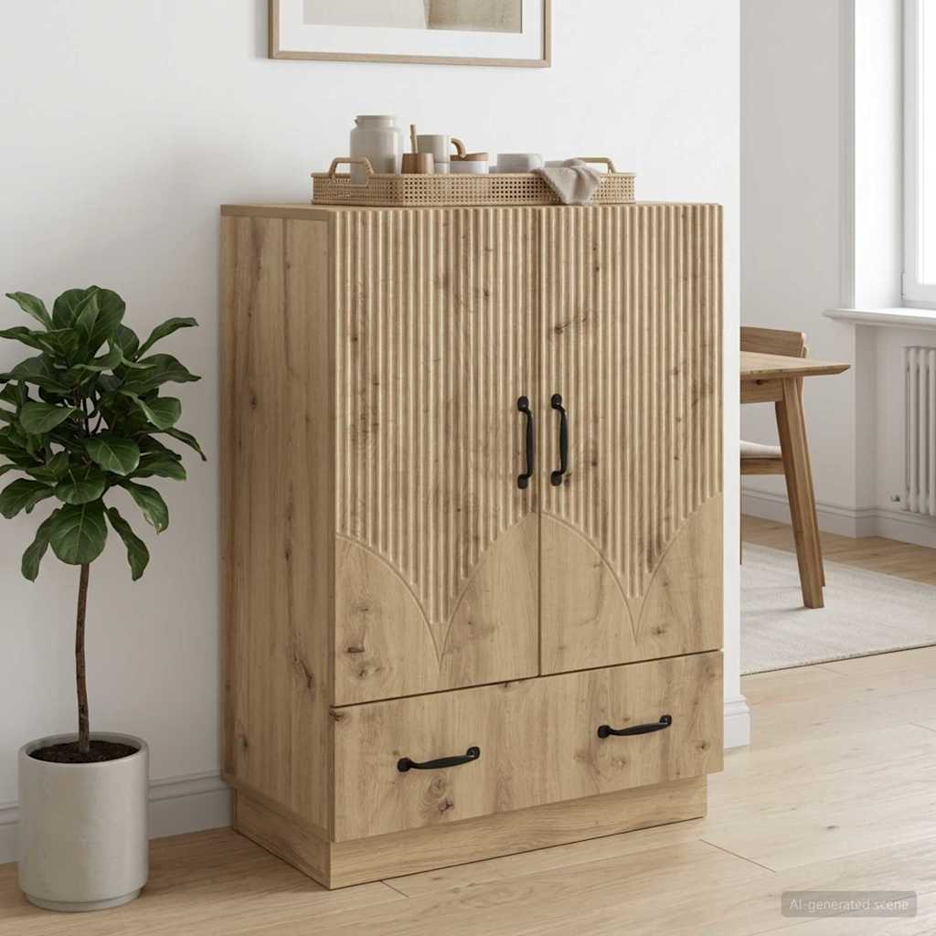 Sideboard Artisan-Eiche 66 x 34,5 x 92 cm Holzwerkstoff