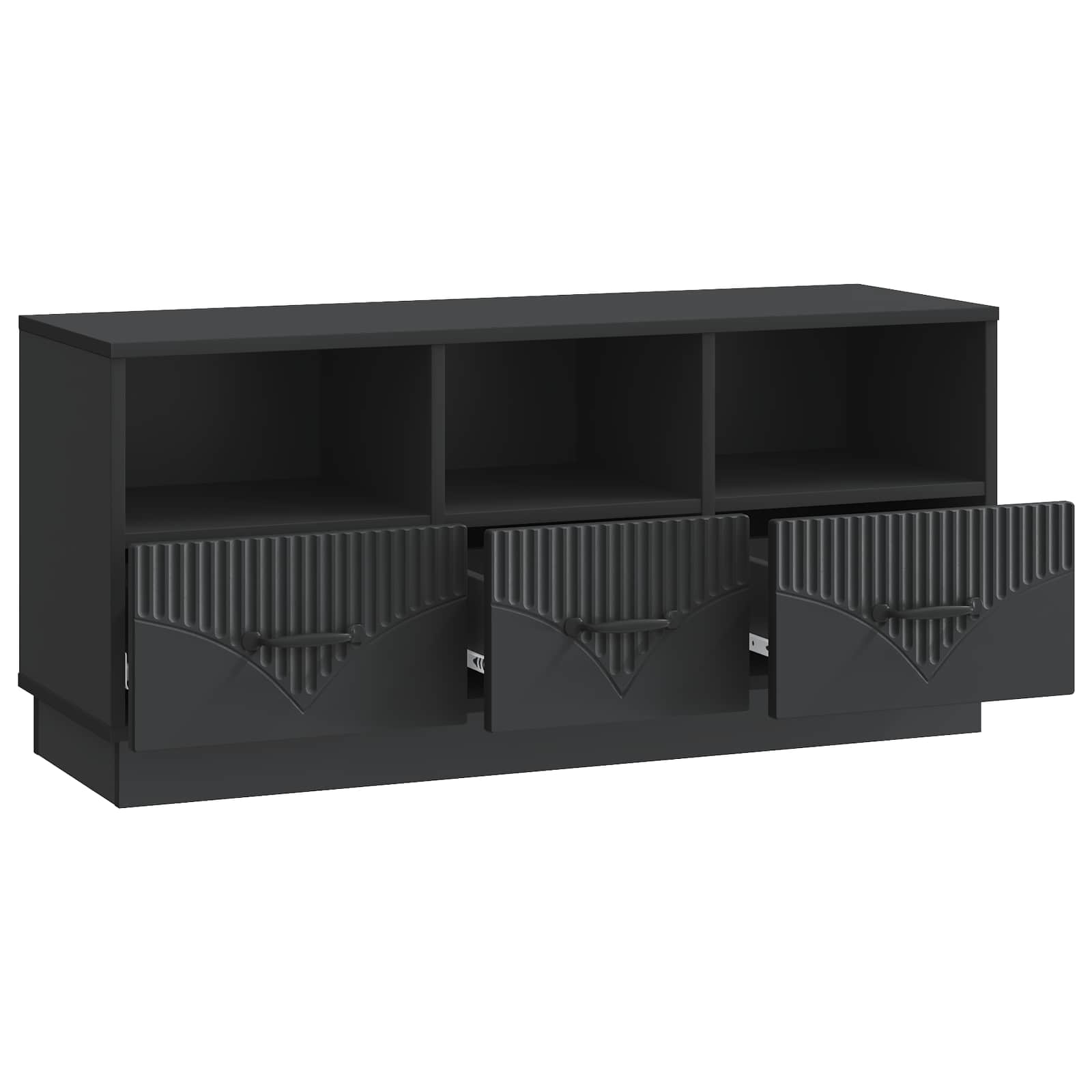 TV-Schränk Schwarz 102 x 34,5 x 47 cm Holzwerkstoff