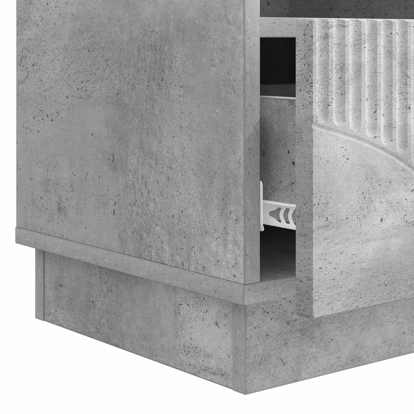 TV-Schränk Betongrau 102 x 34,5 x 47 cm Holzwerkstoff