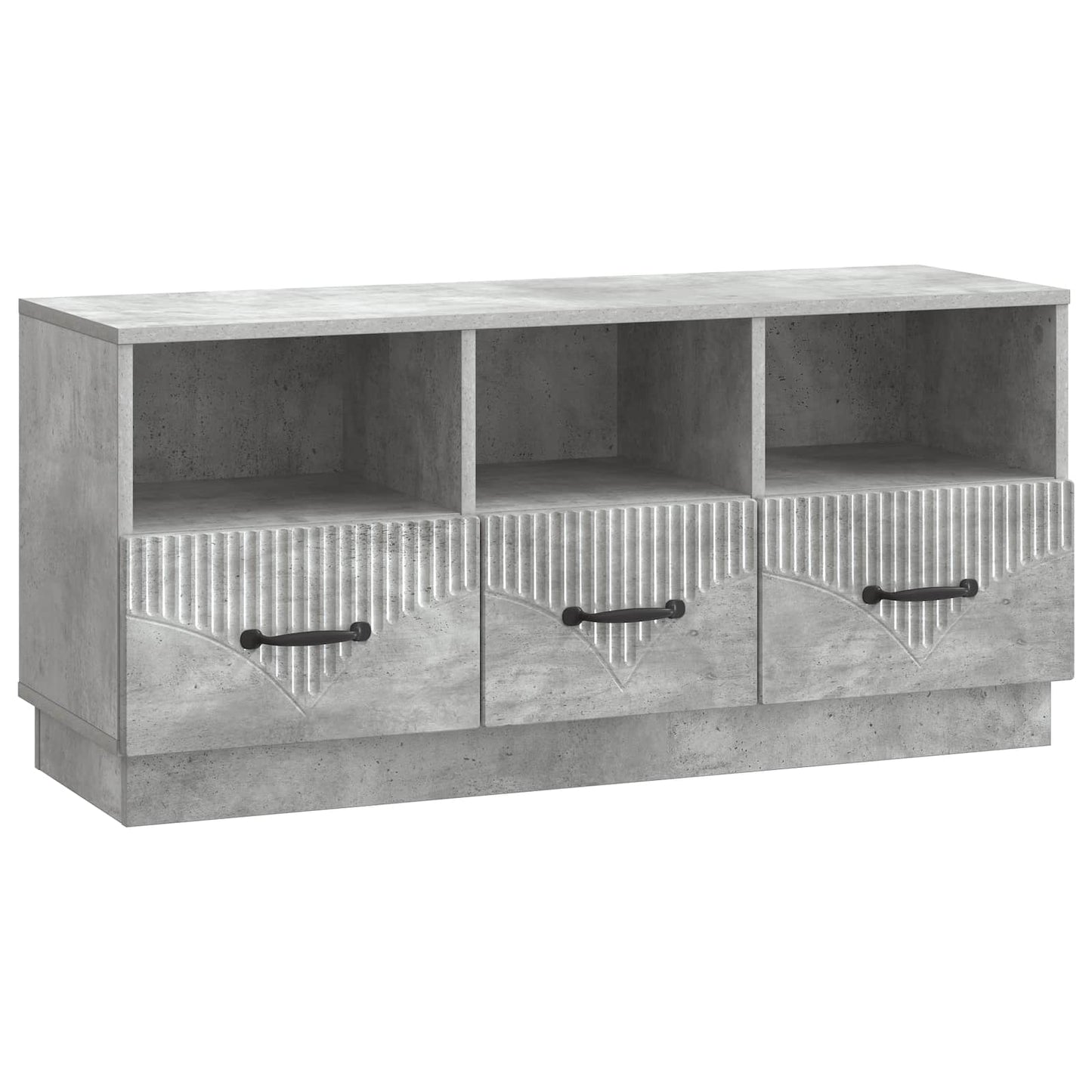 TV-Schränk Betongrau 102 x 34,5 x 47 cm Holzwerkstoff