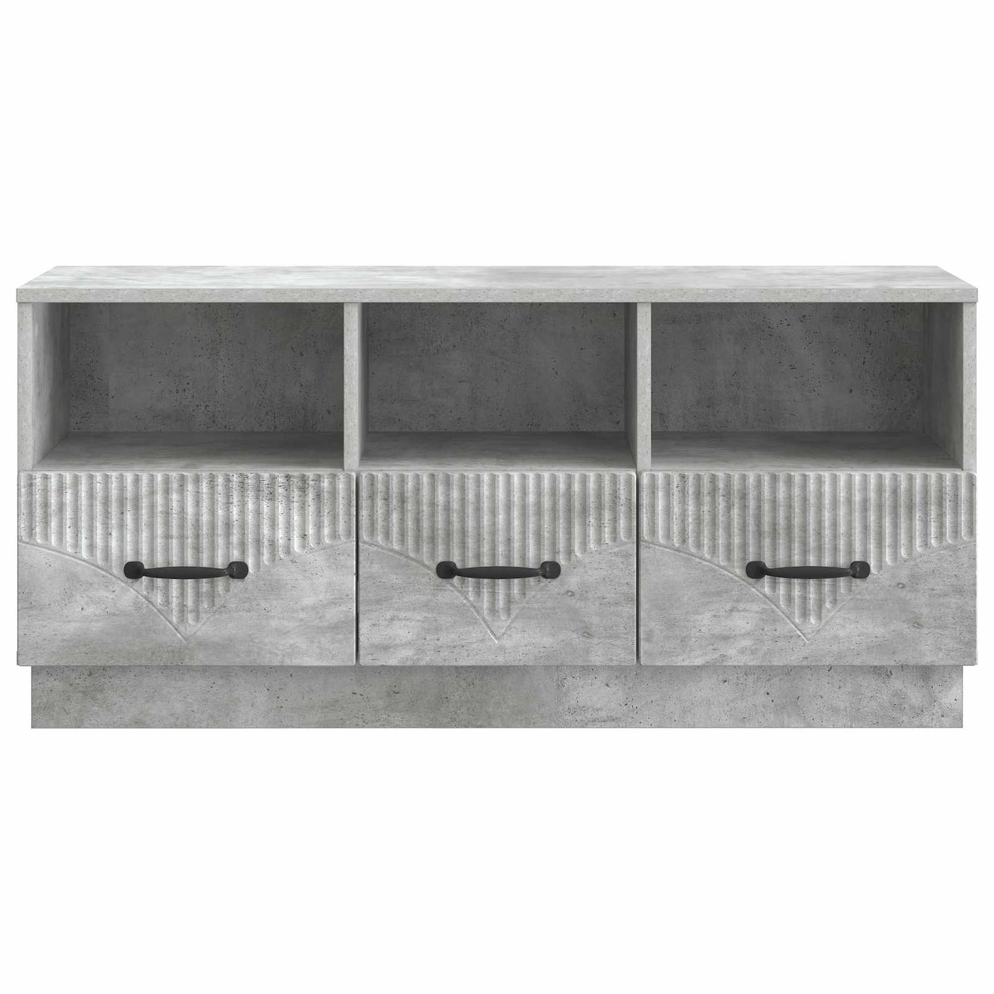 TV-Schränk Betongrau 102 x 34,5 x 47 cm Holzwerkstoff