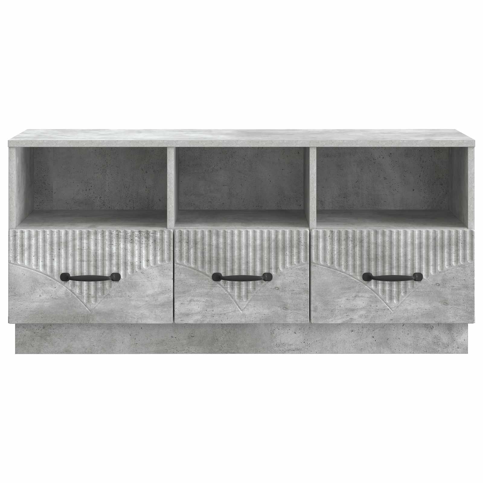TV-Schränk Betongrau 102 x 34,5 x 47 cm Holzwerkstoff
