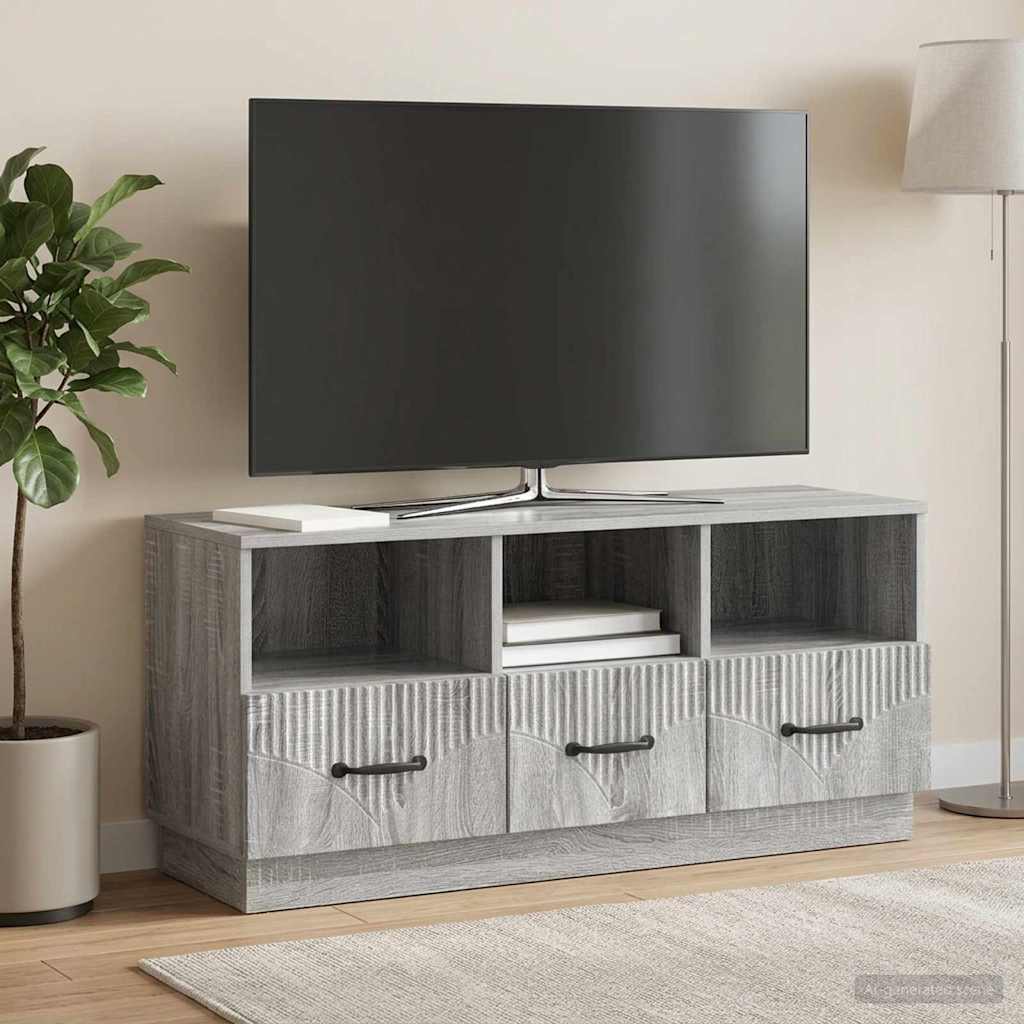TV-Schränk Graues Sonoma 102 x 34,5 x 47 cm Holzwerkstoff