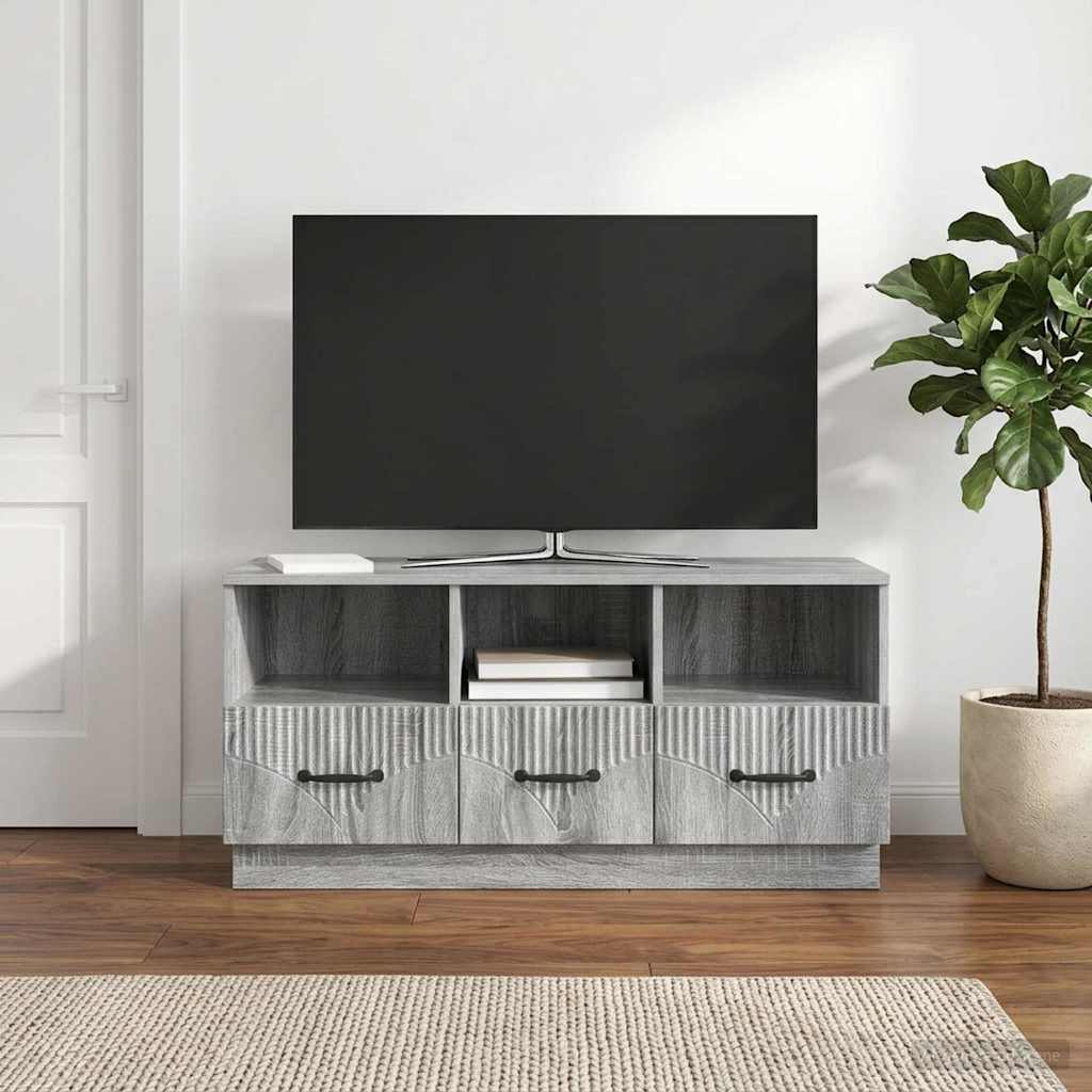 TV-Schränk Graues Sonoma 102 x 34,5 x 47 cm Holzwerkstoff