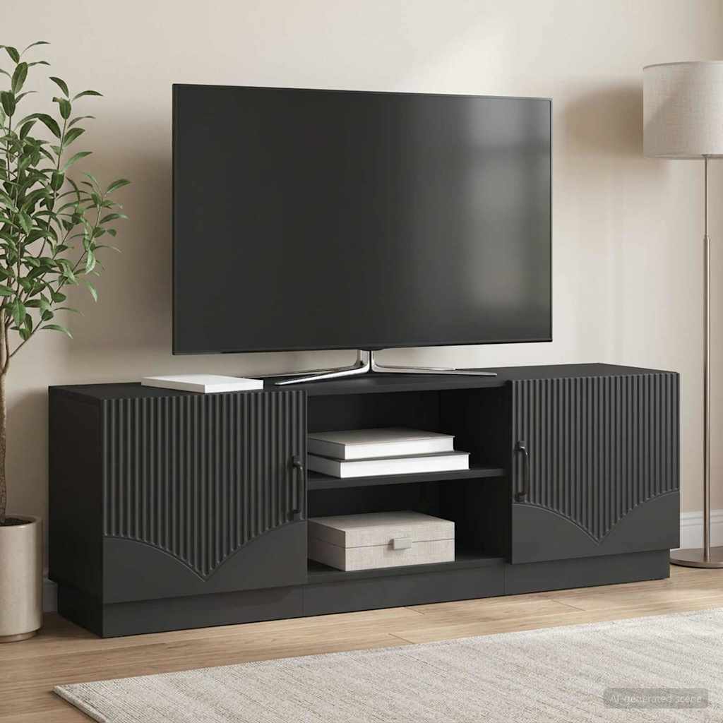 TV-Schränk Schwarz 150 x 31 x 47 cm Holzwerkstoff