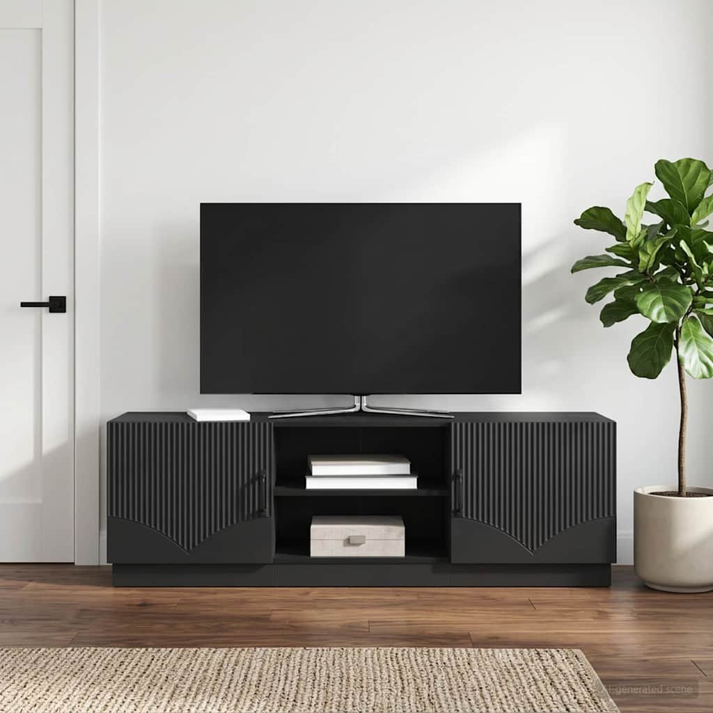 TV-Schränk Schwarz 150 x 31 x 47 cm Holzwerkstoff