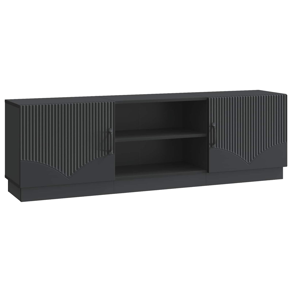 TV-Schränk Schwarz 150 x 31 x 47 cm Holzwerkstoff