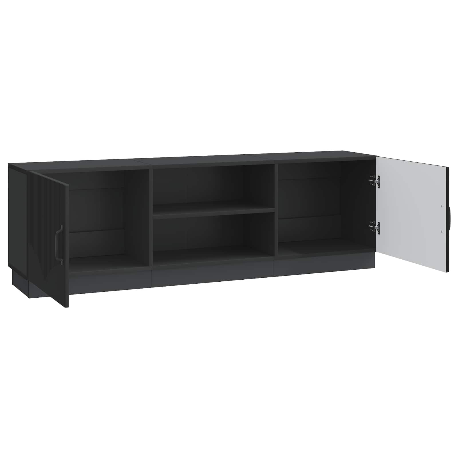 TV-Schränk Schwarz 150 x 31 x 47 cm Holzwerkstoff