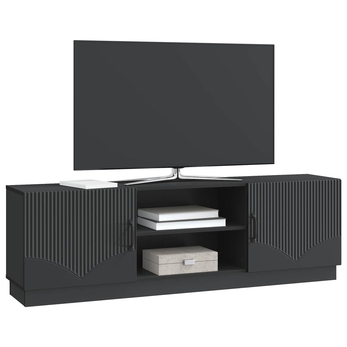 TV-Schränk Schwarz 150 x 31 x 47 cm Holzwerkstoff
