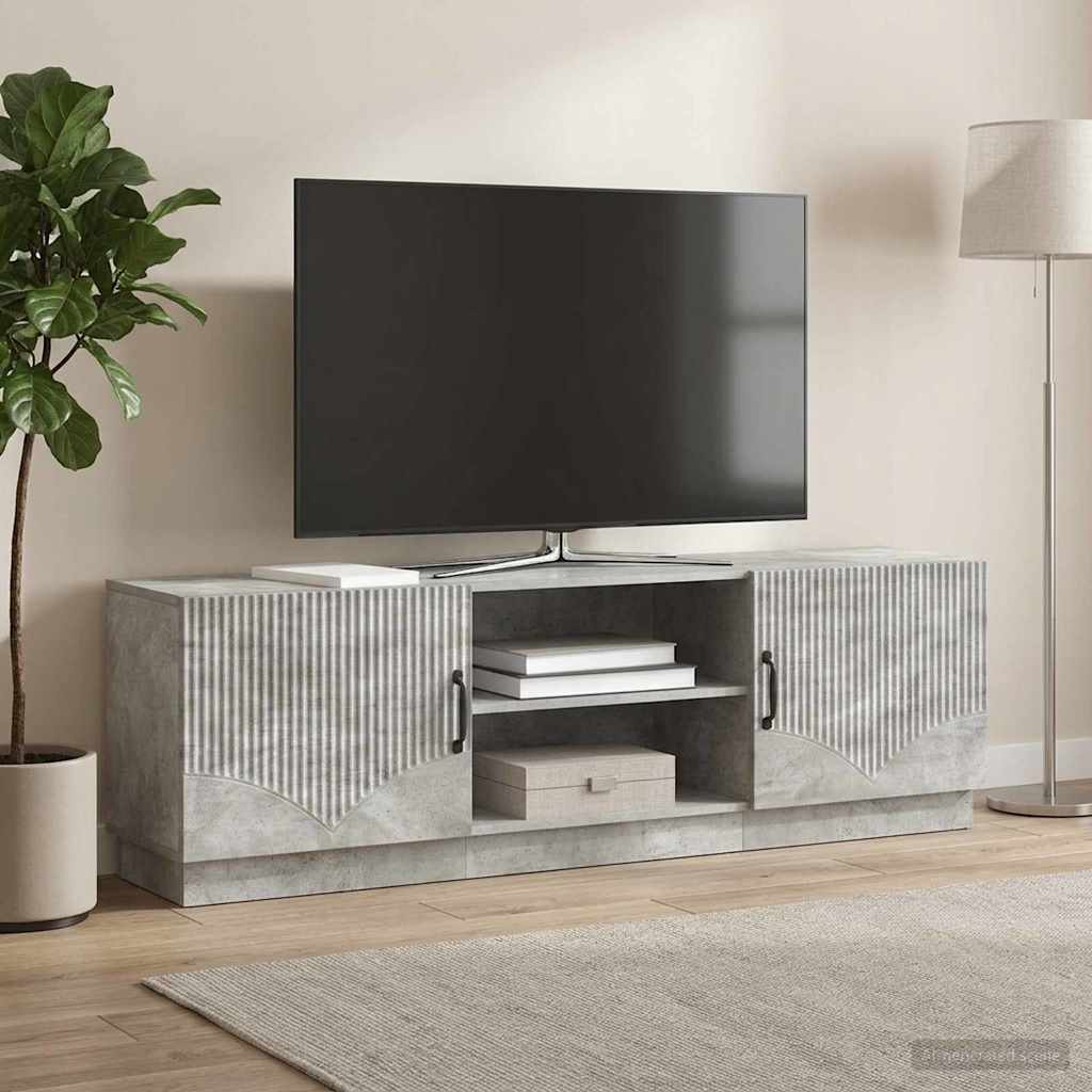 TV-Schränk Betongrau 150 x 31 x 47 cm Holzwerkstoff