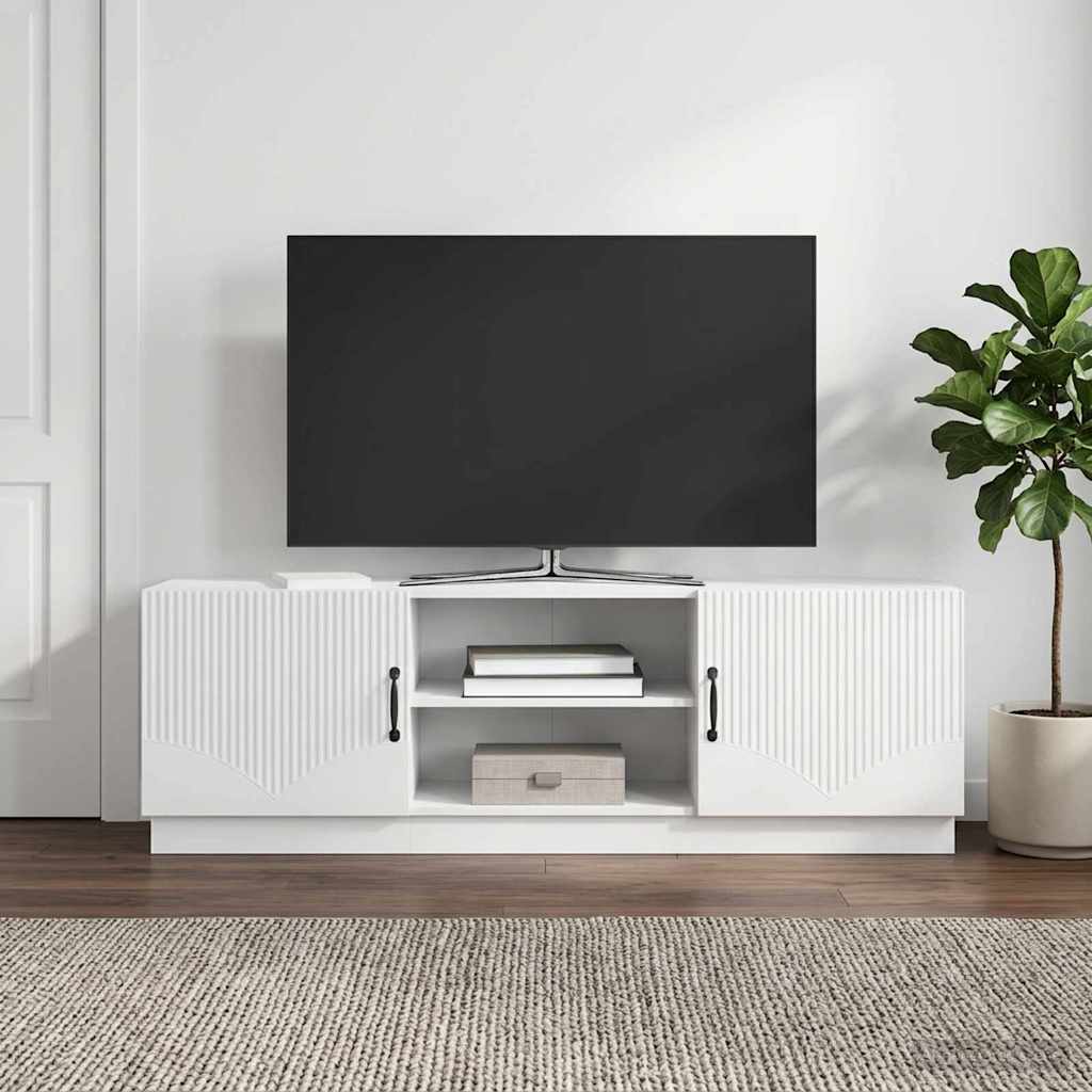 TV-Schränk Hochglanz Weiß 150 x 31 x 47 cm Holzwerkstoff