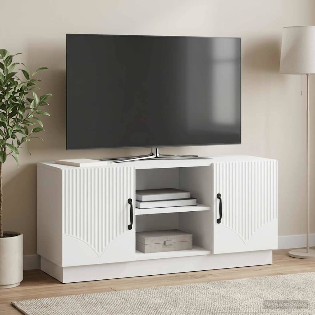 TV-Schränk Weiß 102 x 34,5 x 47 cm Holzwerkstoff