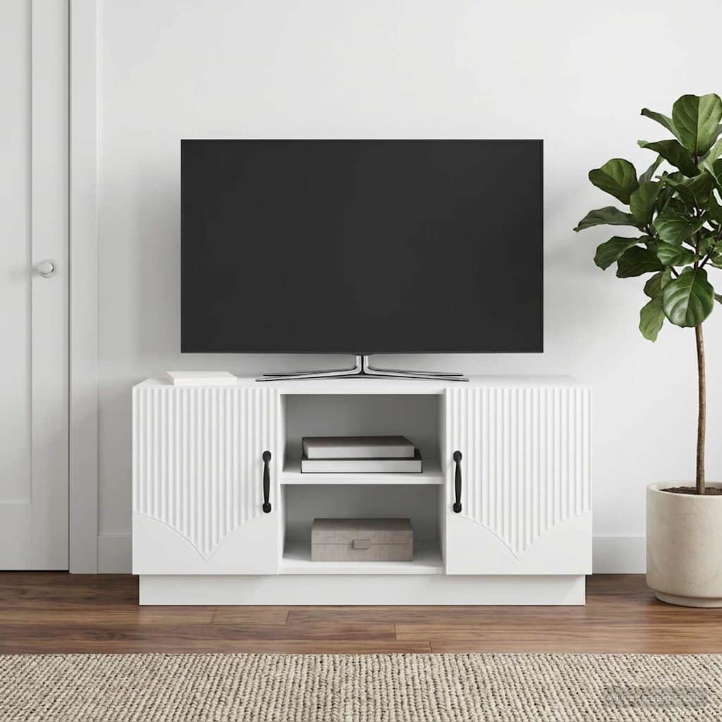 TV-Schränk Weiß 102 x 34,5 x 47 cm Holzwerkstoff