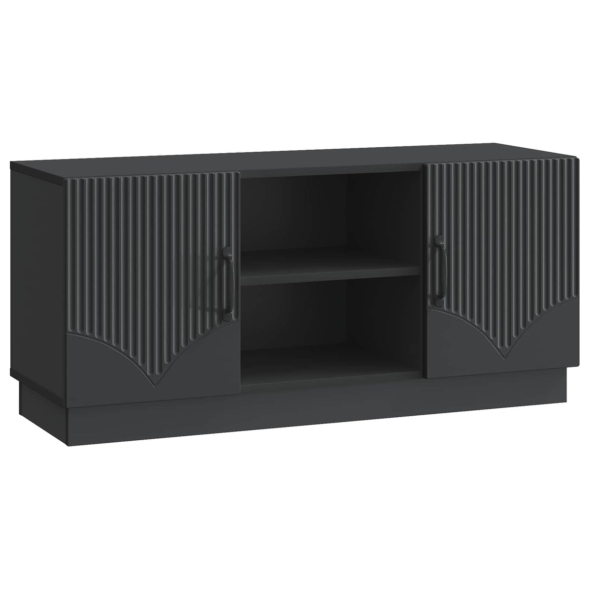 TV-Schränk 102 x 34,5 x 47 cm Schwarz Holzwerkstoff