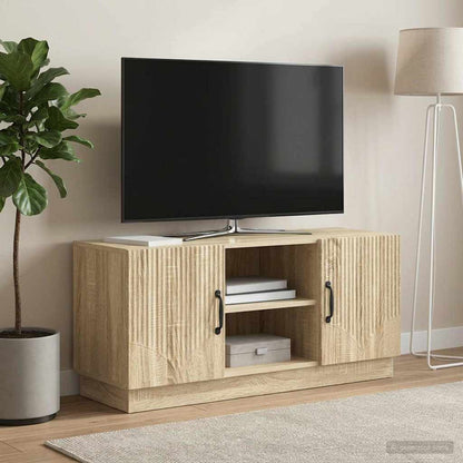 TV-Schränk 102 x 34,5 x 47 cm Sonoma-Eiche Holzwerkstoff