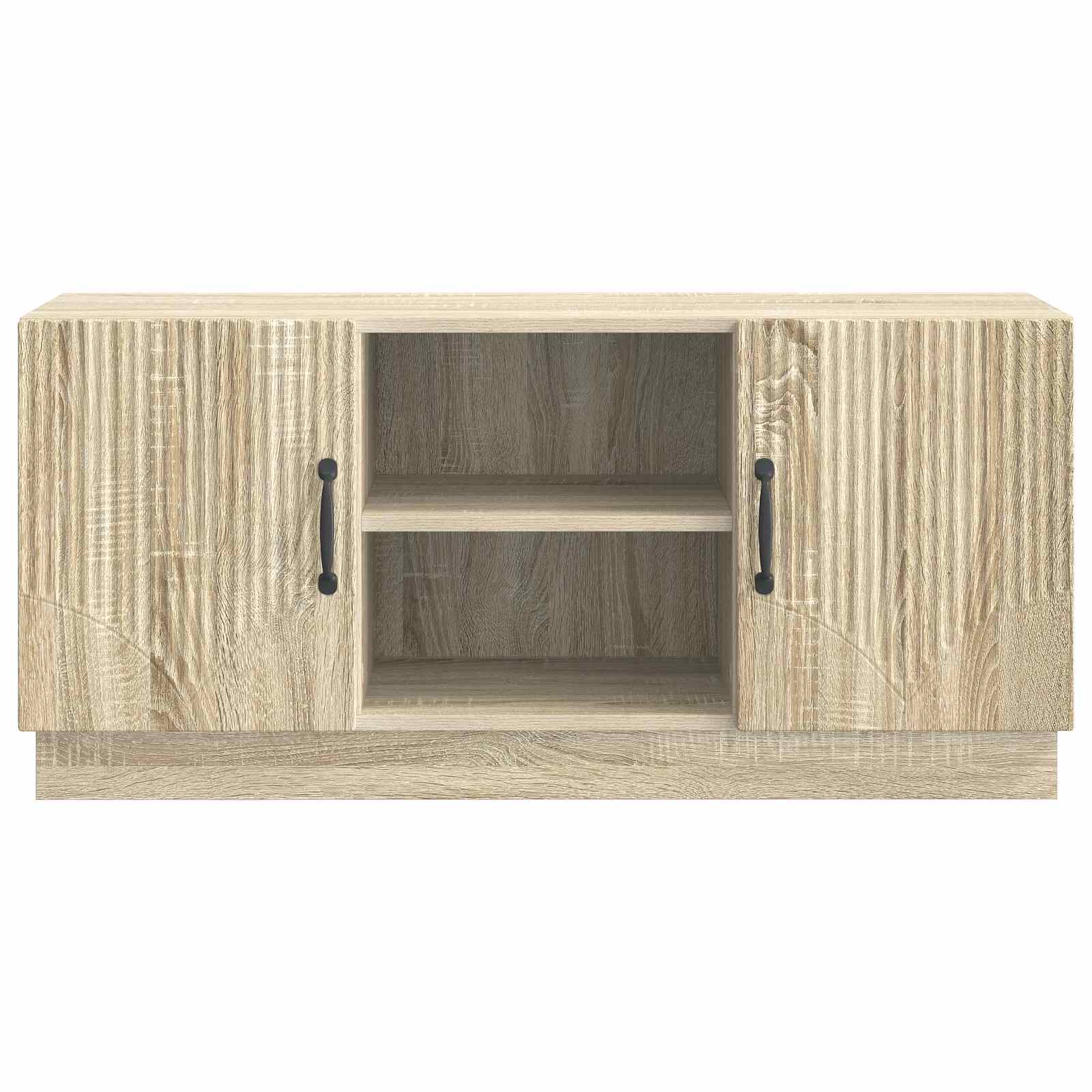 TV-Schränk 102 x 34,5 x 47 cm Sonoma-Eiche Holzwerkstoff
