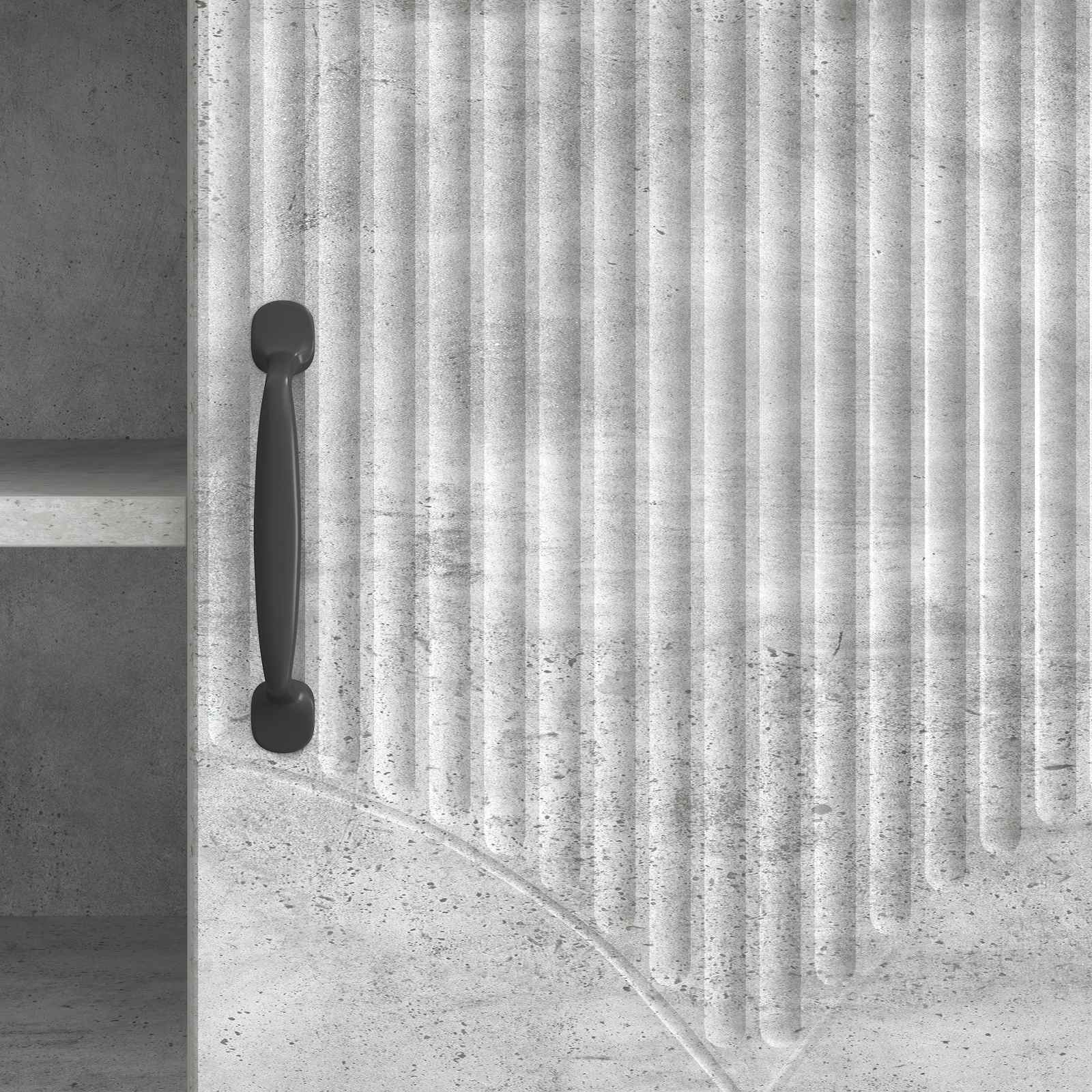 TV-Schränk 102 x 34,5 x 47 cm Betongrau Holzwerkstoff