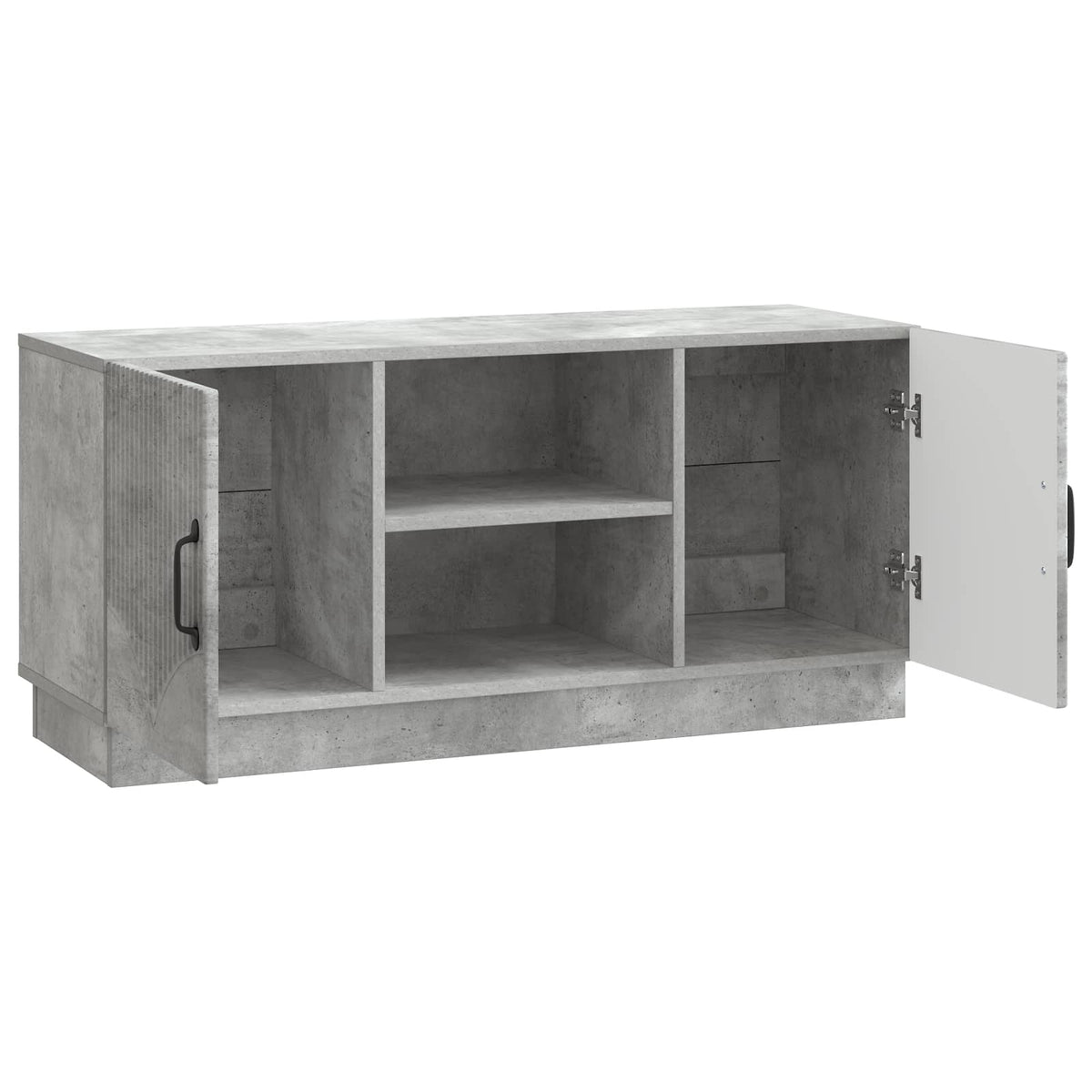 TV-Schränk 102 x 34,5 x 47 cm Betongrau Holzwerkstoff