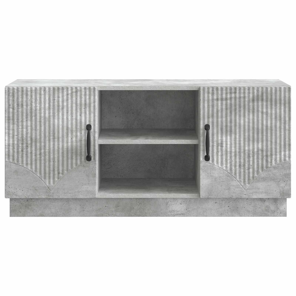 TV-Schränk 102 x 34,5 x 47 cm Betongrau Holzwerkstoff