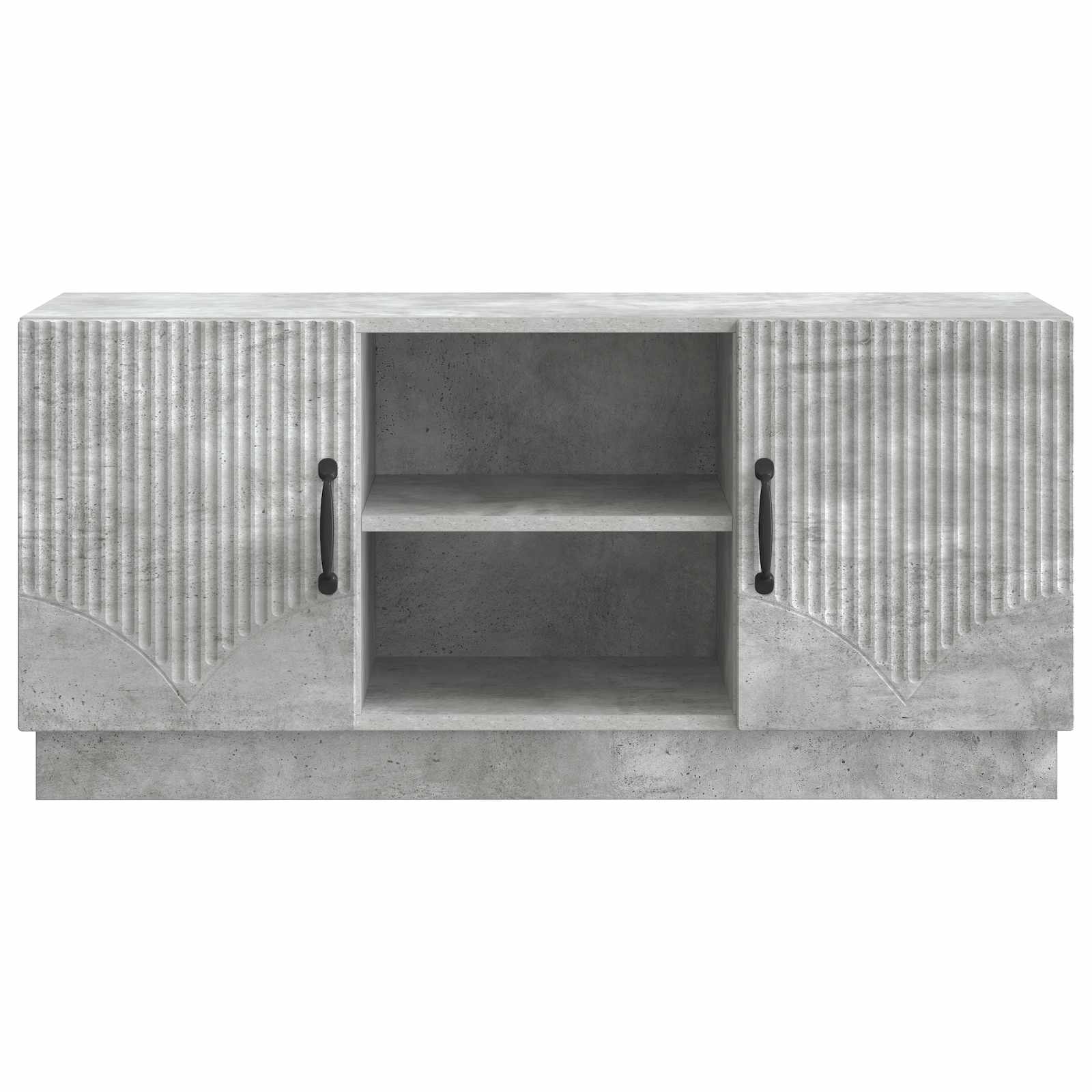 TV-Schränk 102 x 34,5 x 47 cm Betongrau Holzwerkstoff