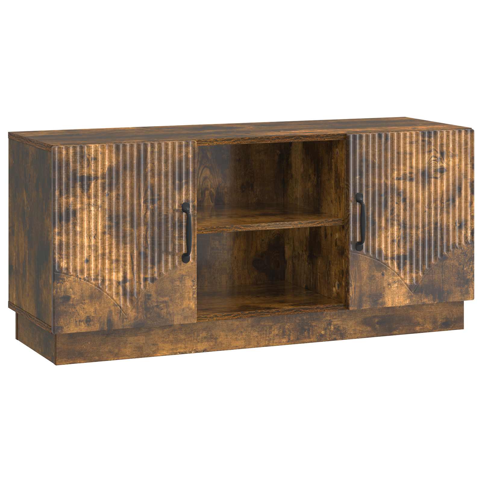 TV-Schränk 102 x 34,5 x 47 cm Räuchereiche Holzwerkstoff