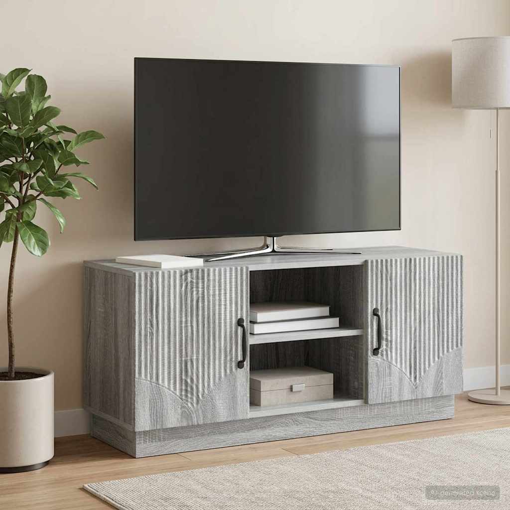 TV-Schränk 102 x 34,5 x 47 cm Sonoma-Grau Holzwerkstoff