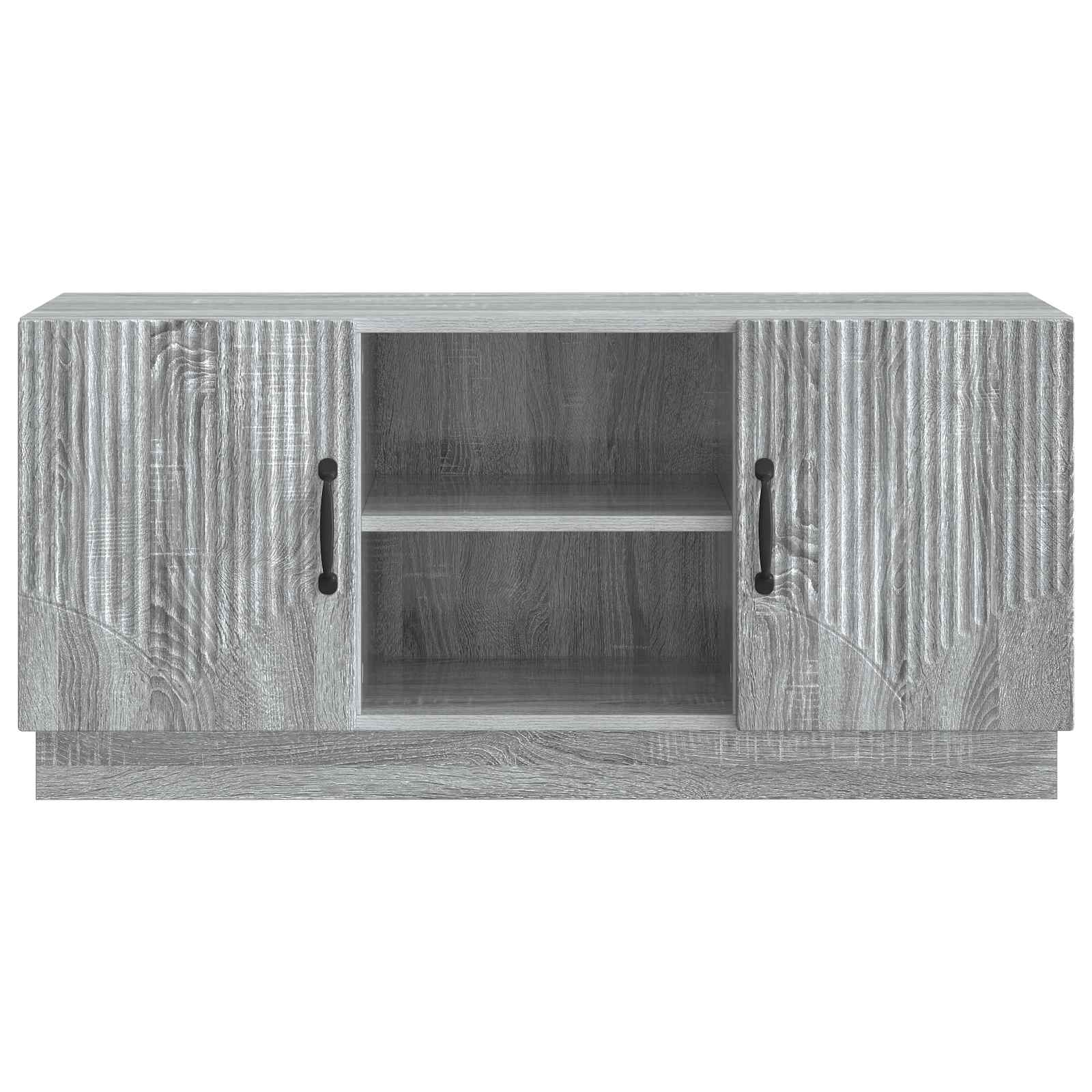TV-Schränk 102 x 34,5 x 47 cm Sonoma-Grau Holzwerkstoff