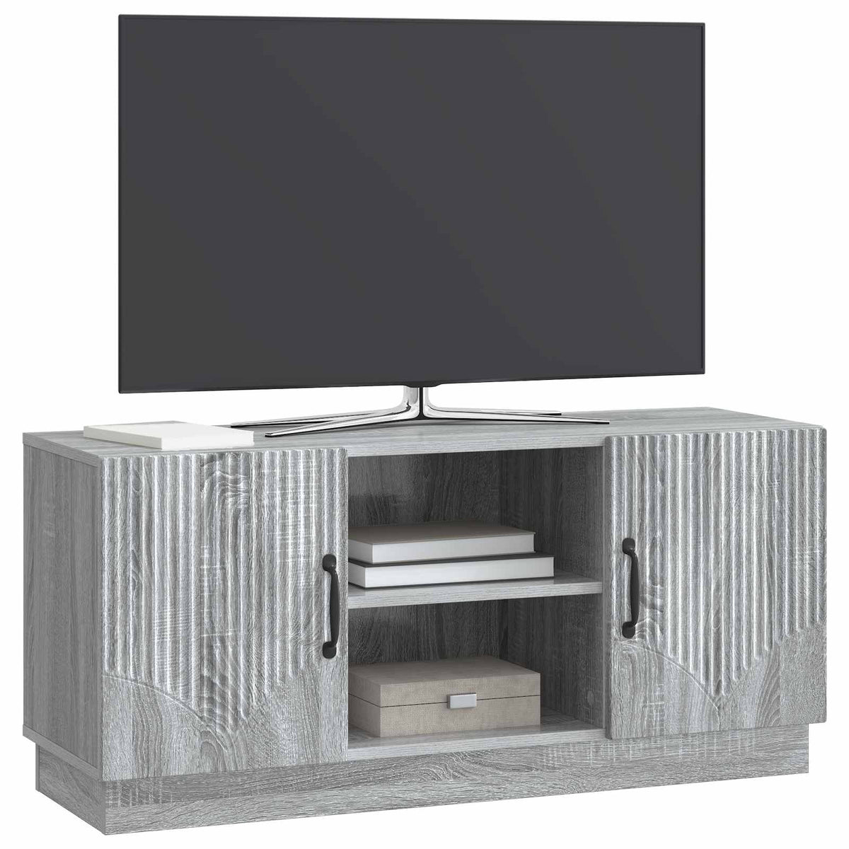 TV-Schränk 102 x 34,5 x 47 cm Sonoma-Grau Holzwerkstoff