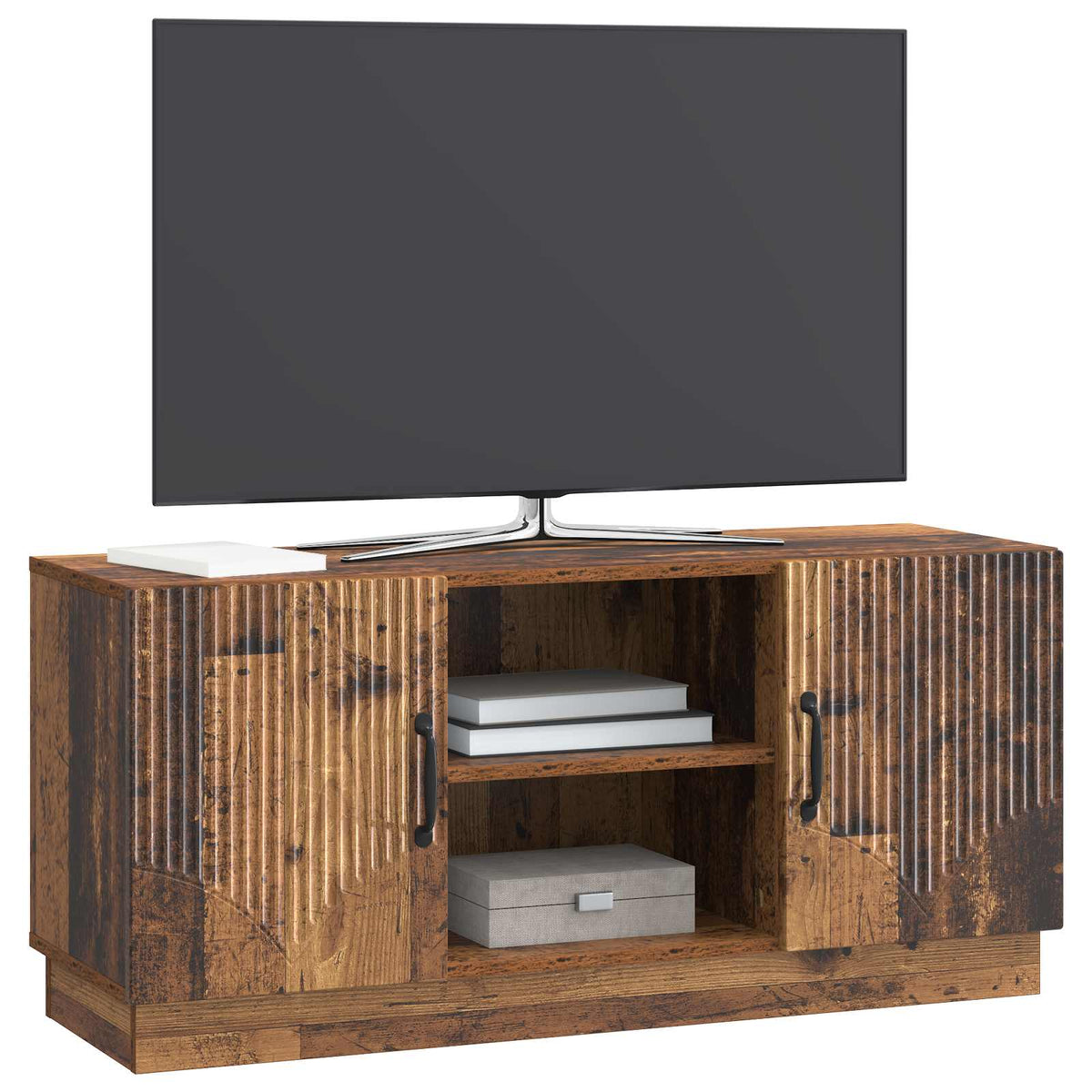 TV-Schränk 102 x 34,5 x 47 cm Altholz Holzwerkstoff