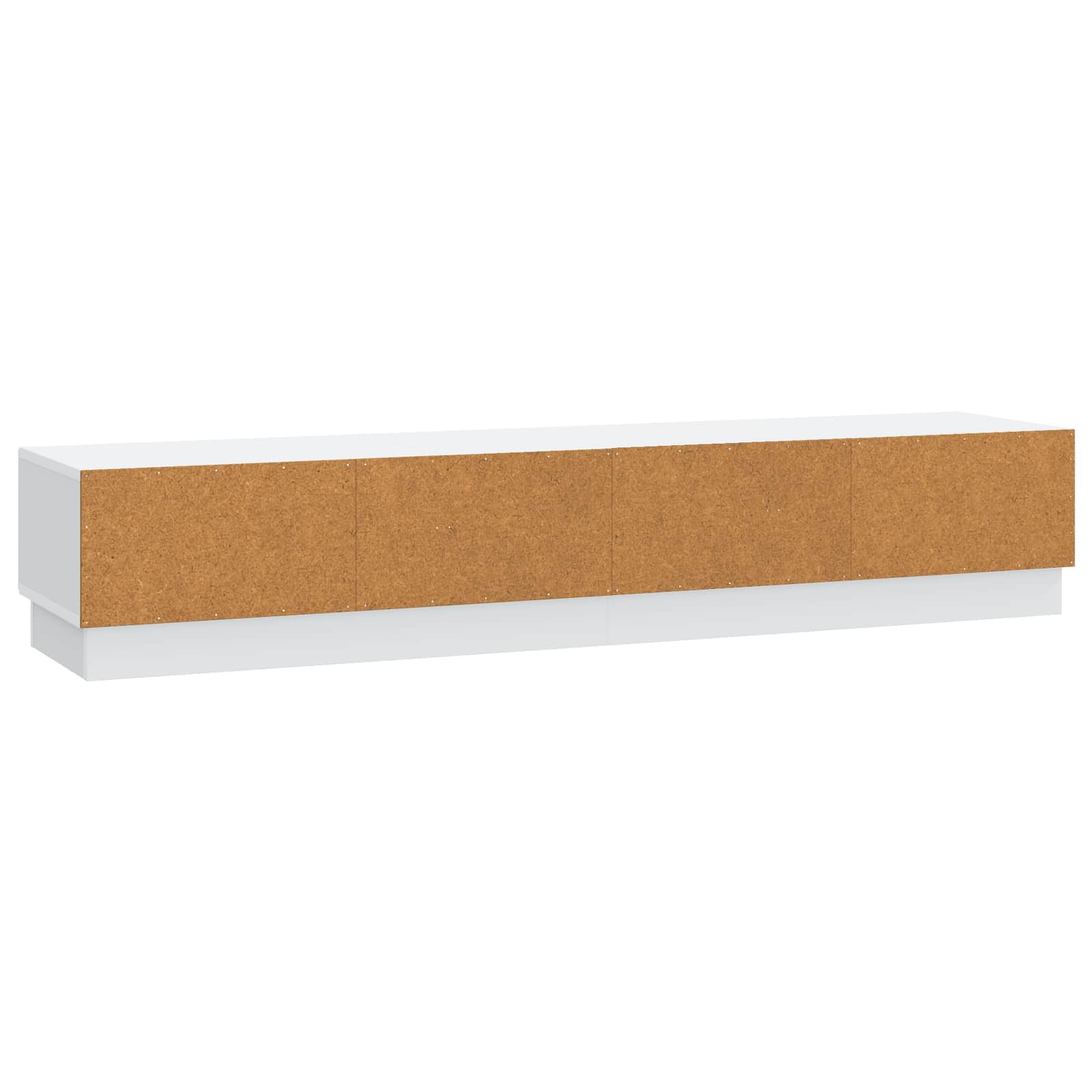 TV-Schränk mit Schubladen Weiß 147 x 34,5 x 27 cm Holzwerkstoff