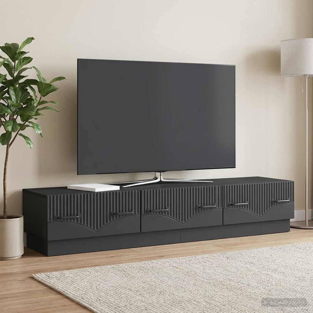 TV-Schränk Schwarz 147 x 34,5 x 27 cm Holzwerkstoff
