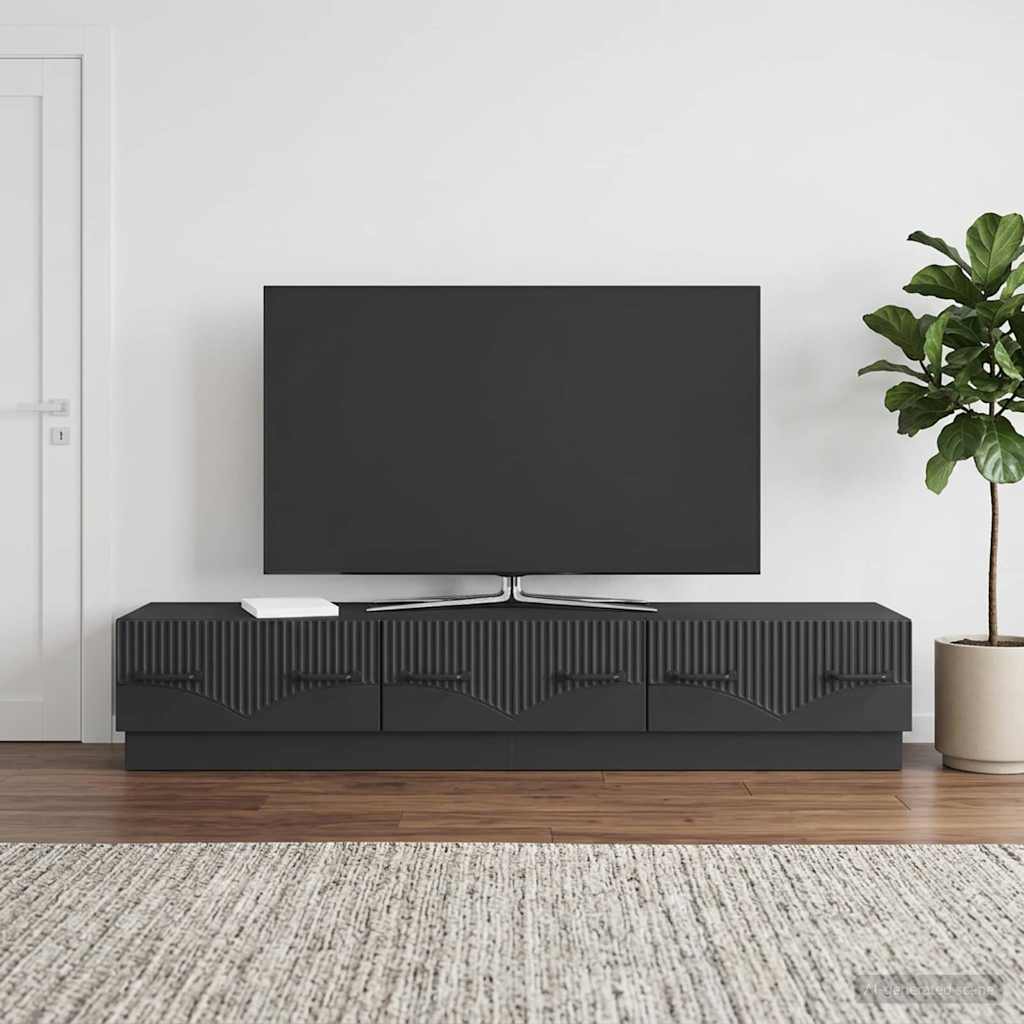 TV-Schränk Schwarz 147 x 34,5 x 27 cm Holzwerkstoff
