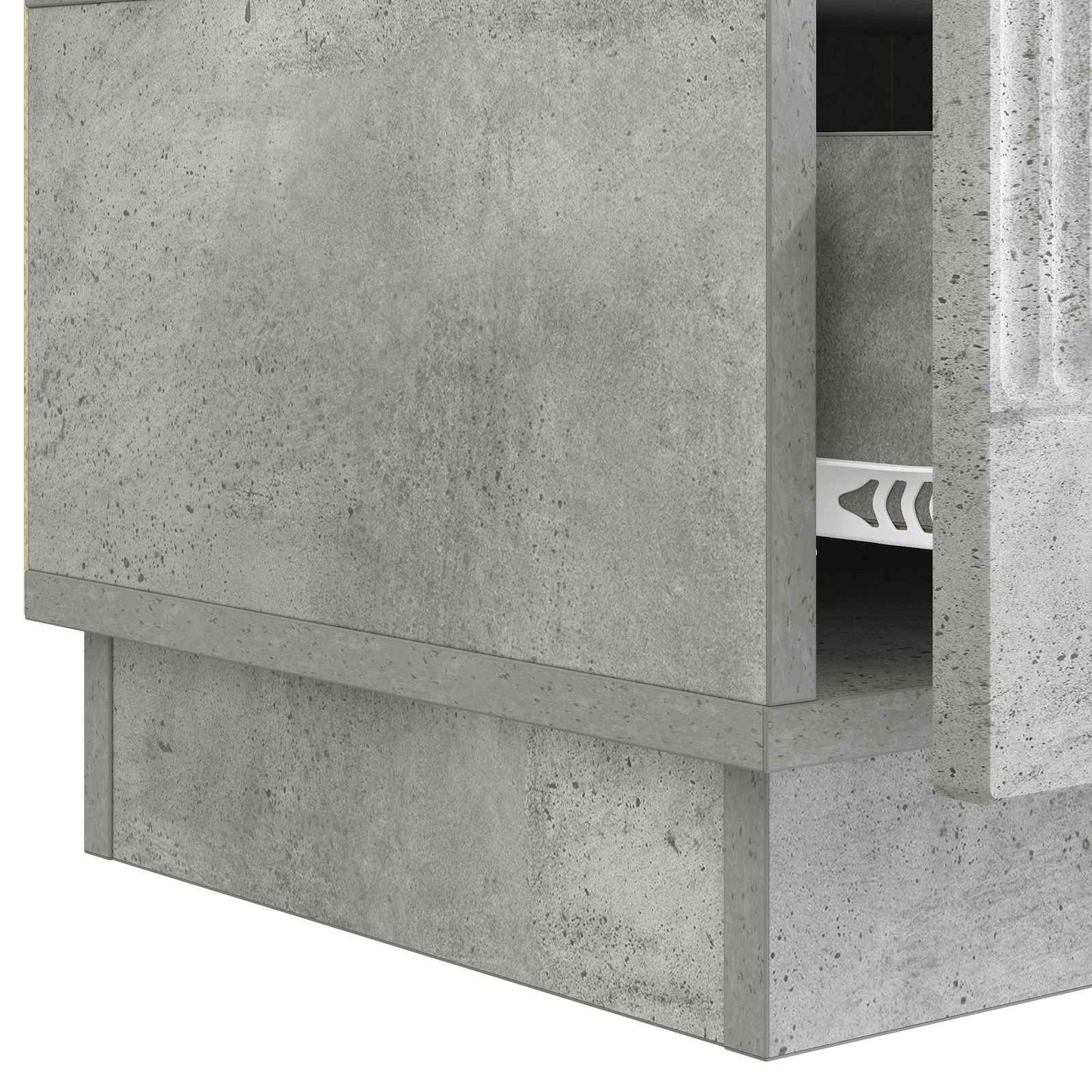 TV-Schränk Betongrau 147 x 34,5 x 27 cm Holzwerkstoff