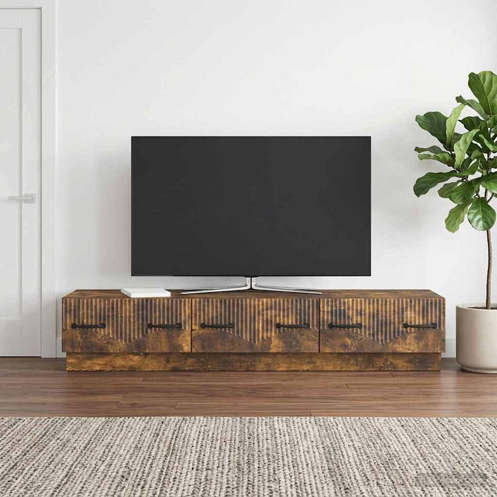 TV-Schränk Geräucherte Eiche 147 x 34,5 x 27 cm Holzwerkstoff