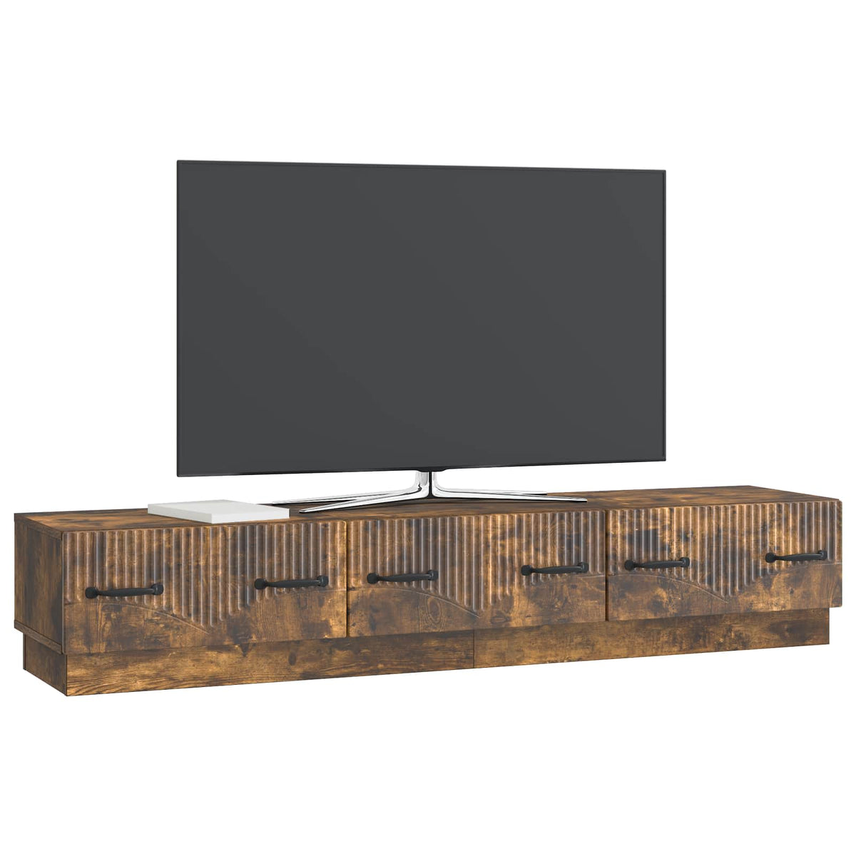 TV-Schränk Geräucherte Eiche 147 x 34,5 x 27 cm Holzwerkstoff
