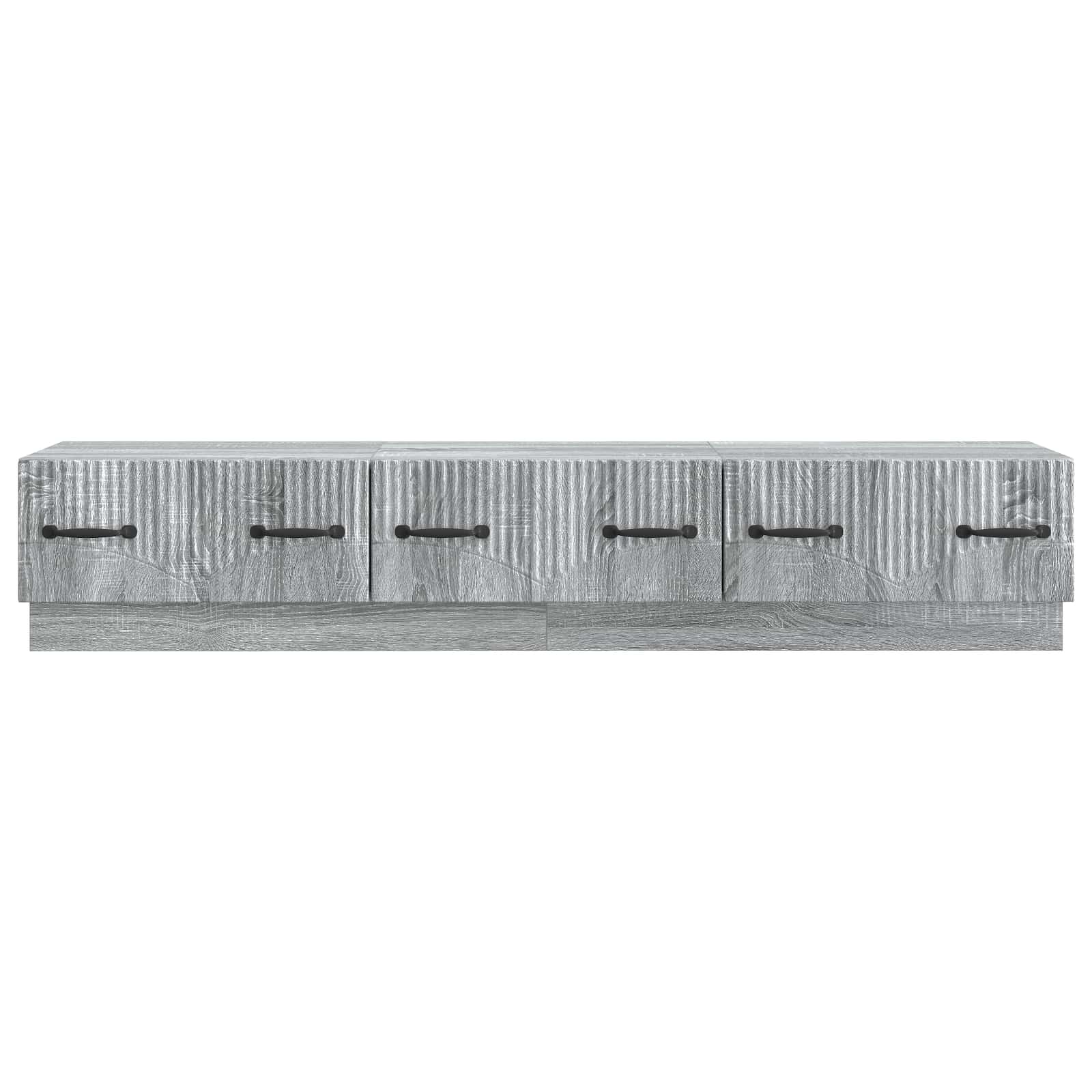 TV-Schränk Graues Sonoma 147 x 34,5 x 27 cm Holzwerkstoff