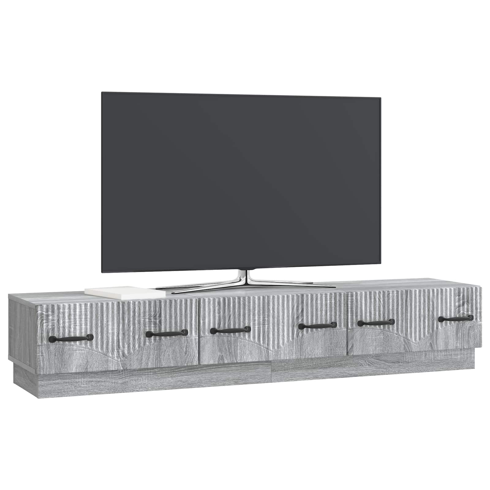 TV-Schränk Graues Sonoma 147 x 34,5 x 27 cm Holzwerkstoff