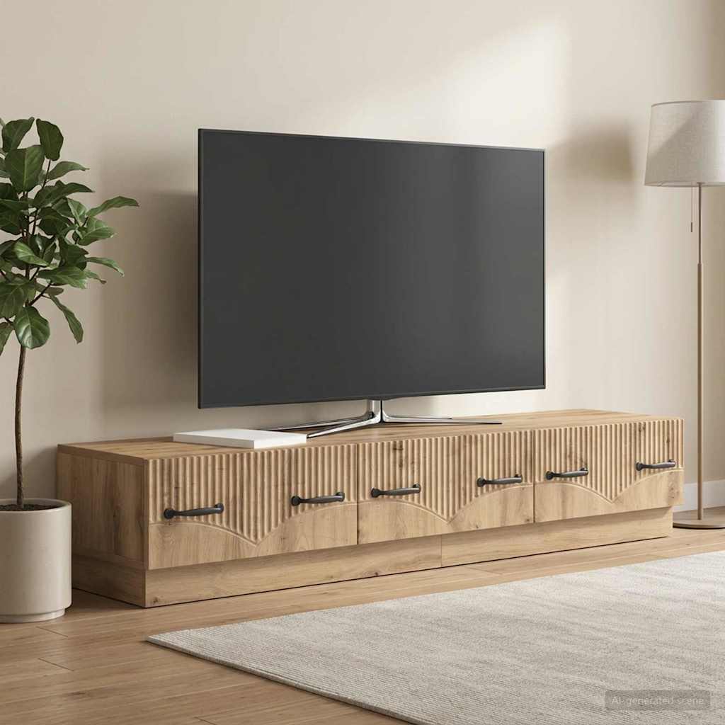 TV-Schränk 147 x 34,5 x 27 cm Artisan-Eiche Holzwerkstoff